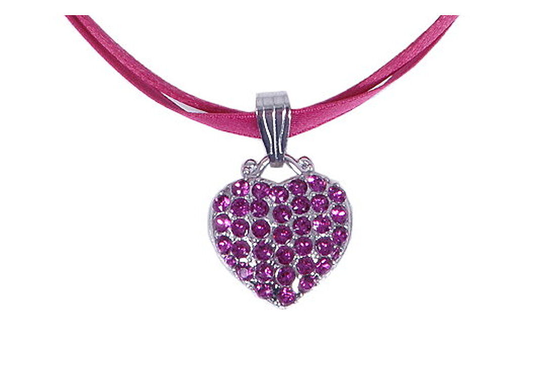 Premium Trachtenkette Herzkette + Glitzer Swarovski Elements Premium Trachtenkette Herzkette + Glitzer Swarovski Elements