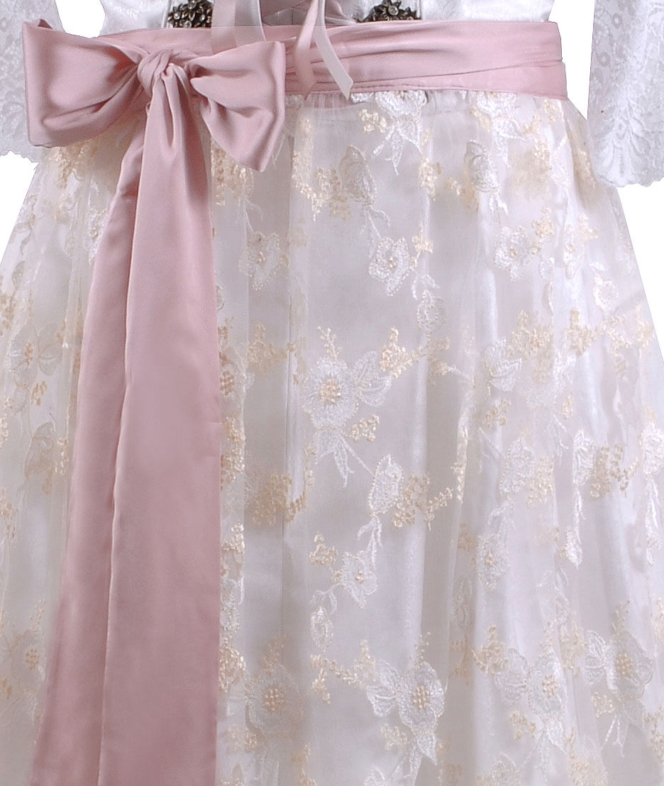 Edles Hochzeitsdirndl Brautdirndl Creme festlich Dirndl lang Edles Hochzeitsdirndl Brautdirndl Creme festlich Dirndl lang