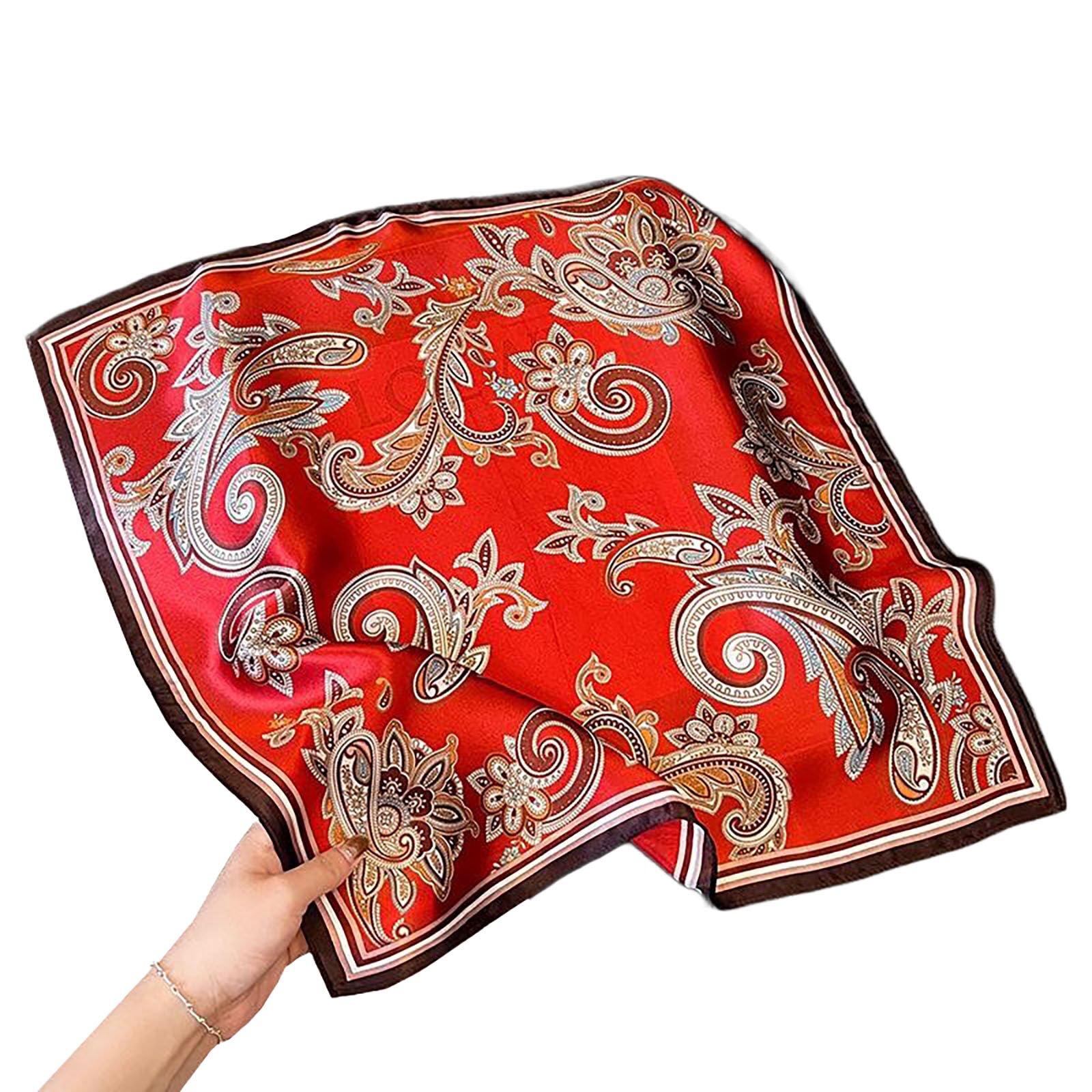 Seidenhalstuch Borgese Damen Herren Nickituch 100% Seide Rot