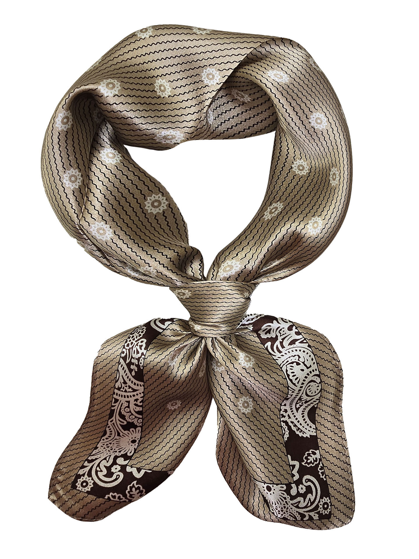 Trachtenhalstuch Seidentuch Nickituch 53x53 100% Seide