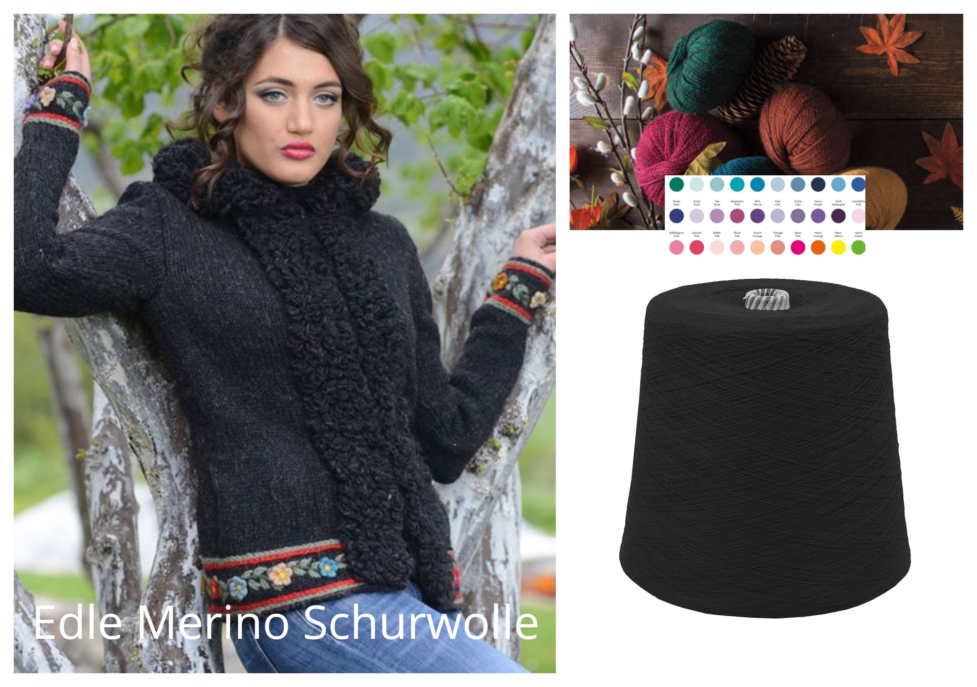 WOLLE zum STRICKEN MERINO-SCHURWOLLE 1 KG Konen/1000 Gramm Grau Anthrazit  WOLLE zum STRICKEN MERINO-SCHURWOLLE 1 KG Konen/1000 Gramm Grau Anthrazit