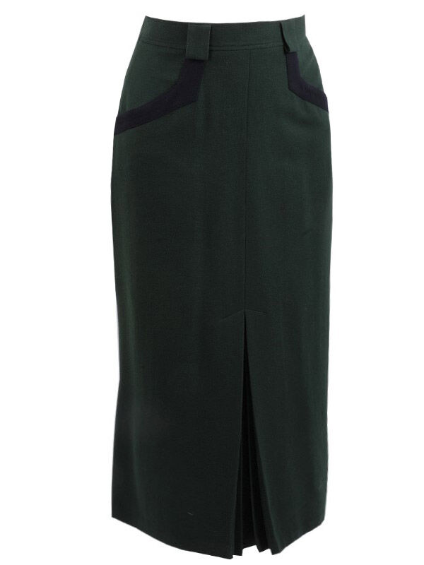 Trachtenrock Damen klassischer Lodenrock lang Merino-Schurwolle Grün Tanne Trachtenrock Damen klassischer Lodenrock lang Merino-Schurwolle Grün Tanne