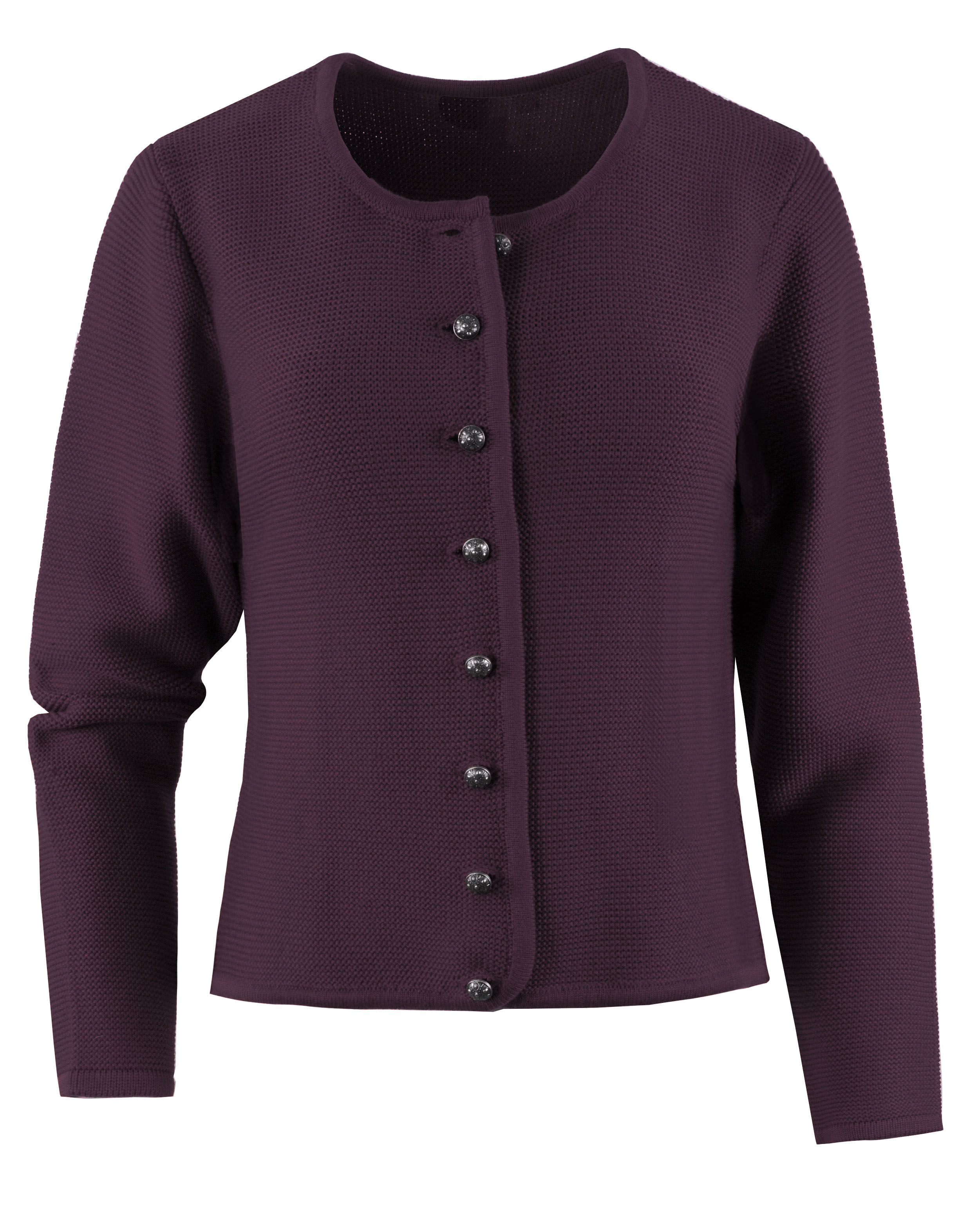 Trachtenstrickjacke Damen - kurze Dirndljacke Links-Links Schwarz Trachtenstrickjacke Damen - kurze Dirndljacke Links-Links Schwarz
