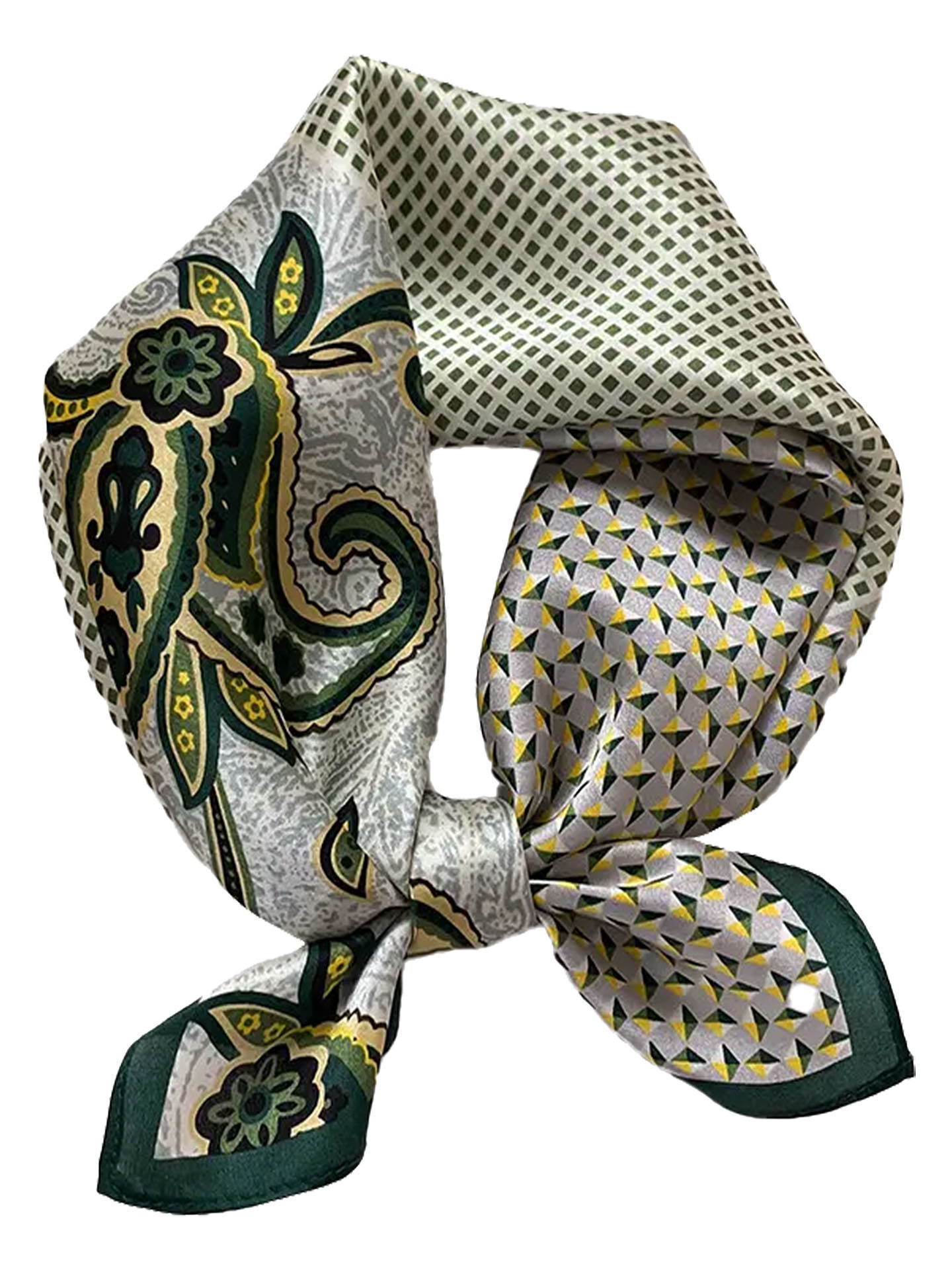 Trachtenhalstuch Seidentuch Nickituch 53x53 100% Seide Paisley-Dessin Trachtenhalstuch Seidentuch Nickituch 53x53 100% Seide Paisley-Dessin