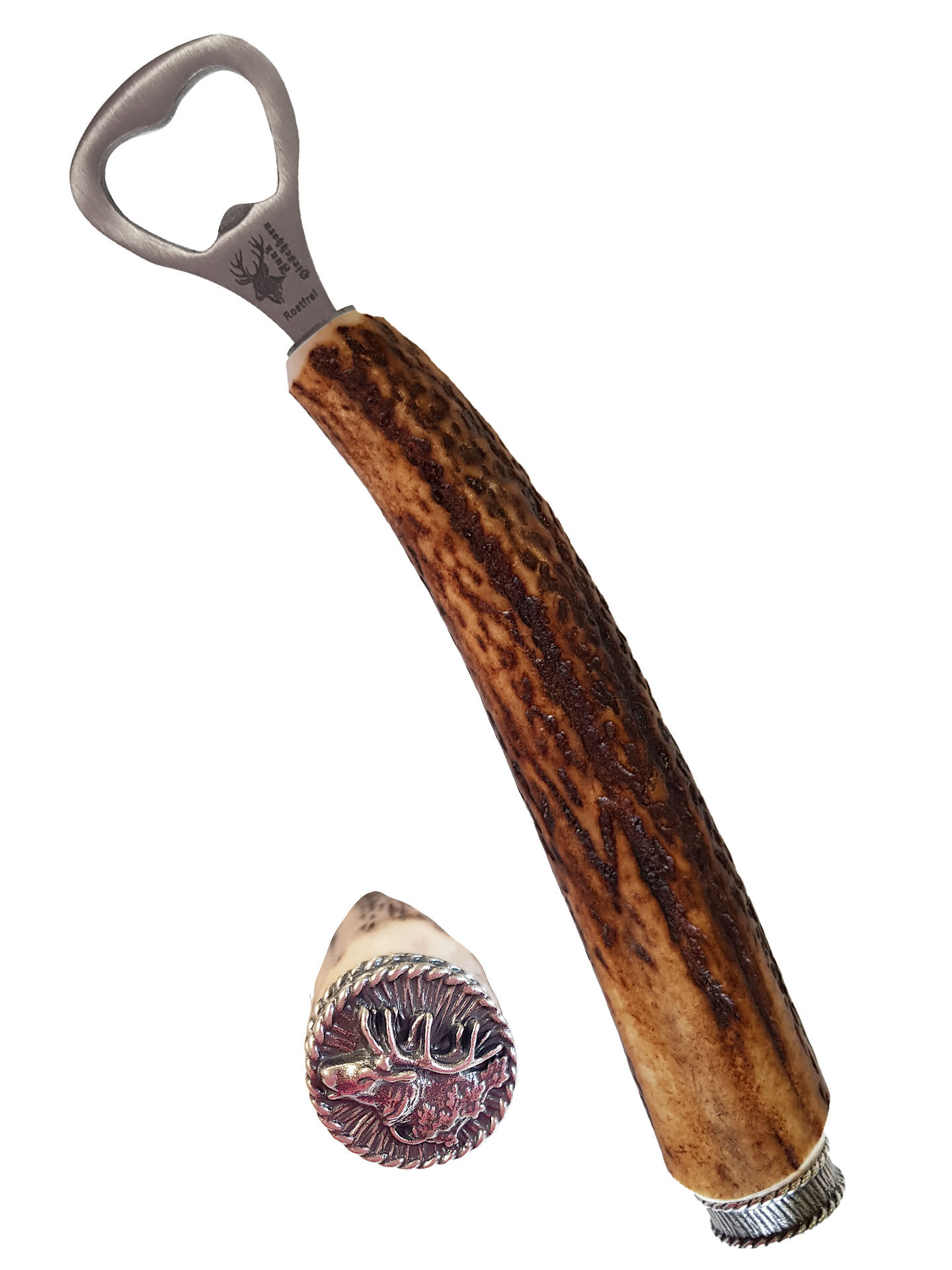 Flaschenöffner echt Hirschhorn zur Lederhose Flaschenöffner echt Hirschhorn zur Lederhose