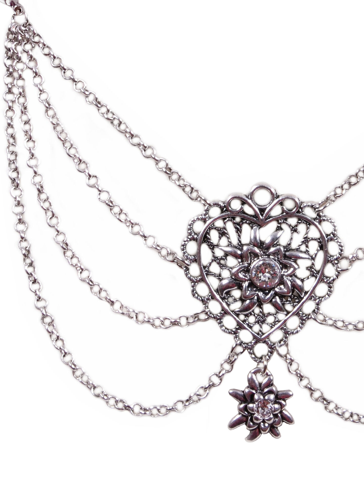 Charivari Herz-Edelweiß Dirndlschmuck Charivari Herz-Edelweiß Dirndlschmuck