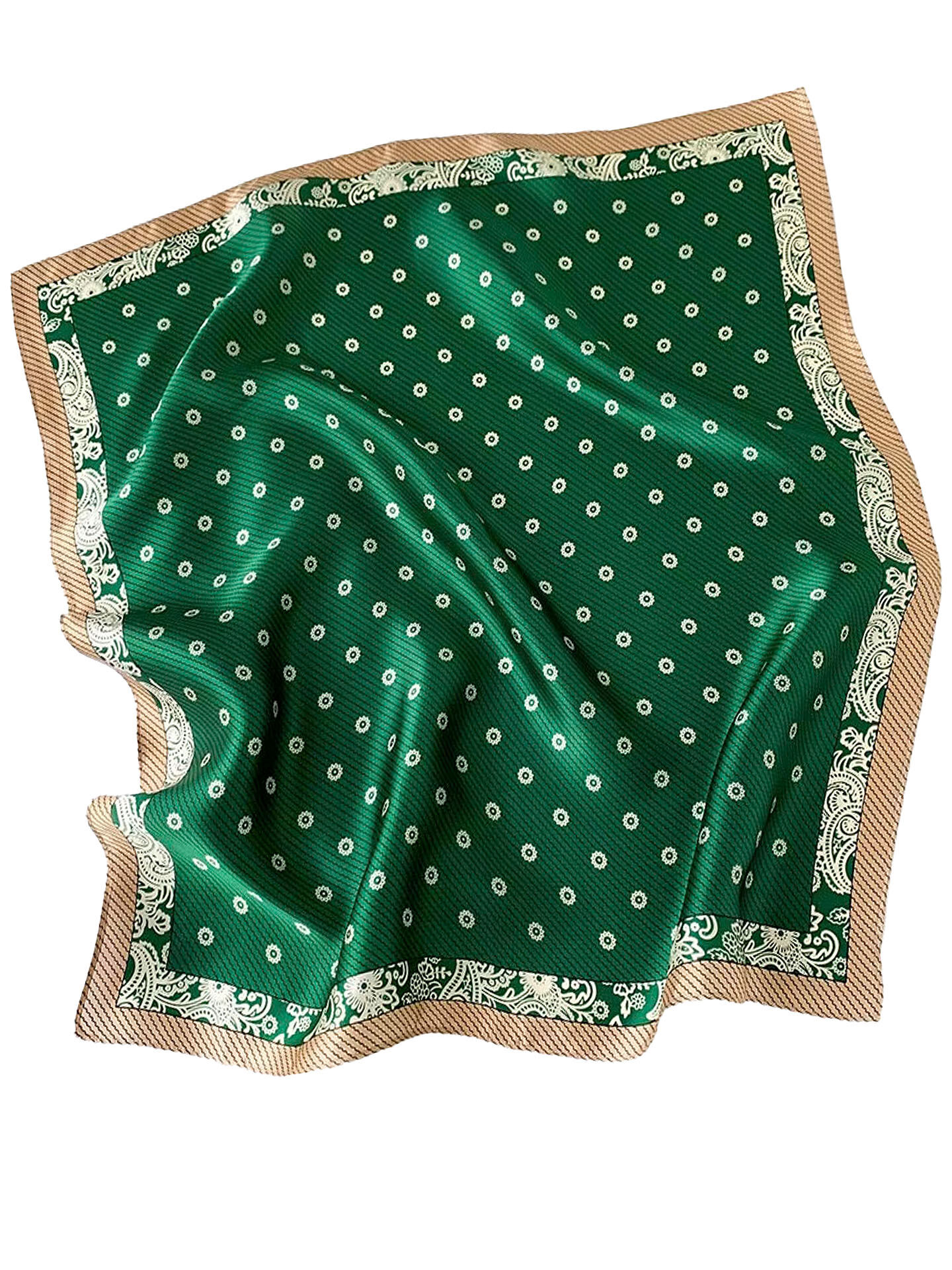 Trachtenhalstuch Seidentuch Nickituch 53x53 100% Seide