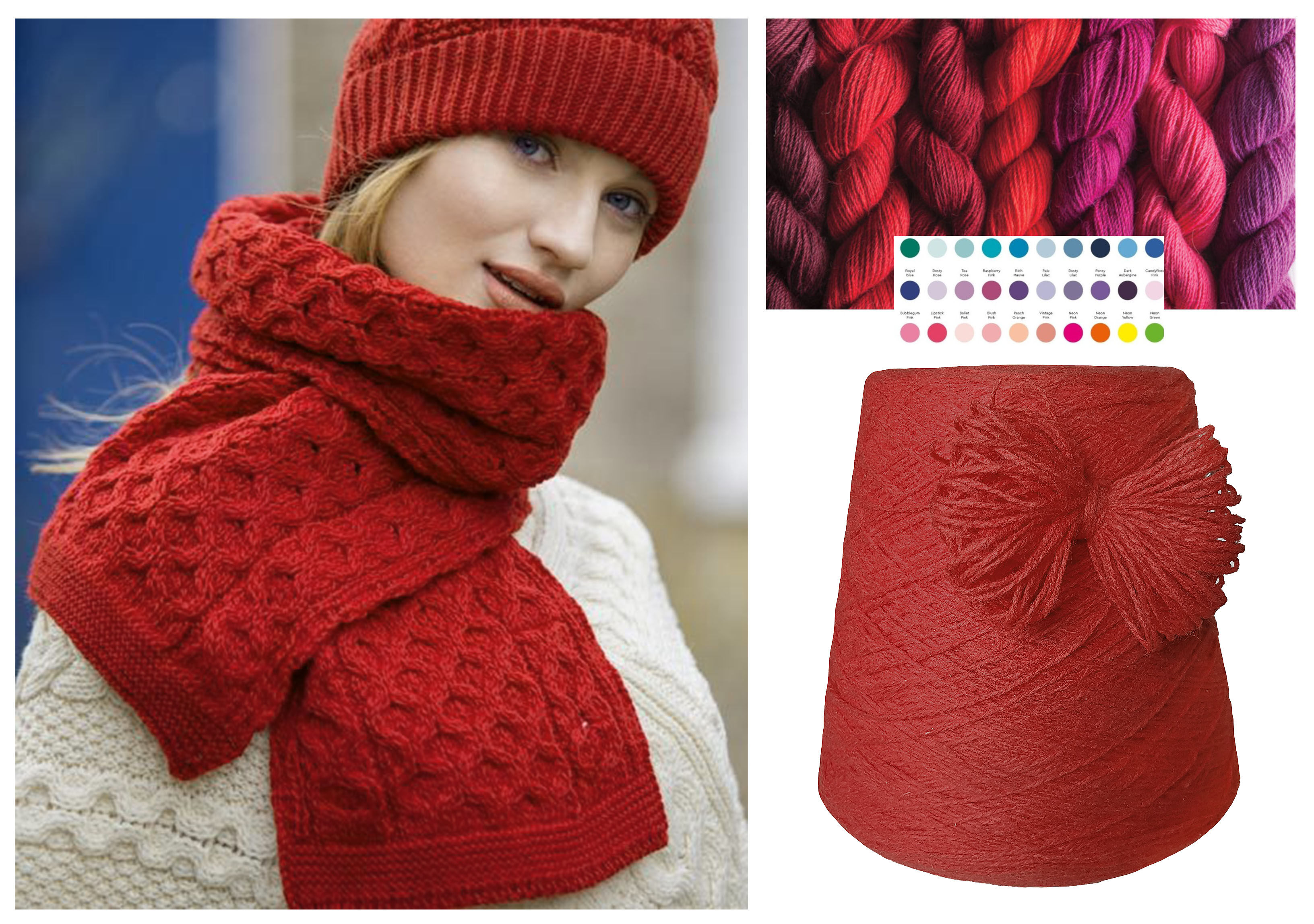 WOLLE zum STRICKEN MERINO-SCHURWOLLE 1 KG Konen/1000 Gramm Rot WOLLE zum STRICKEN MERINO-SCHURWOLLE 1 KG Konen/1000 Gramm Rot