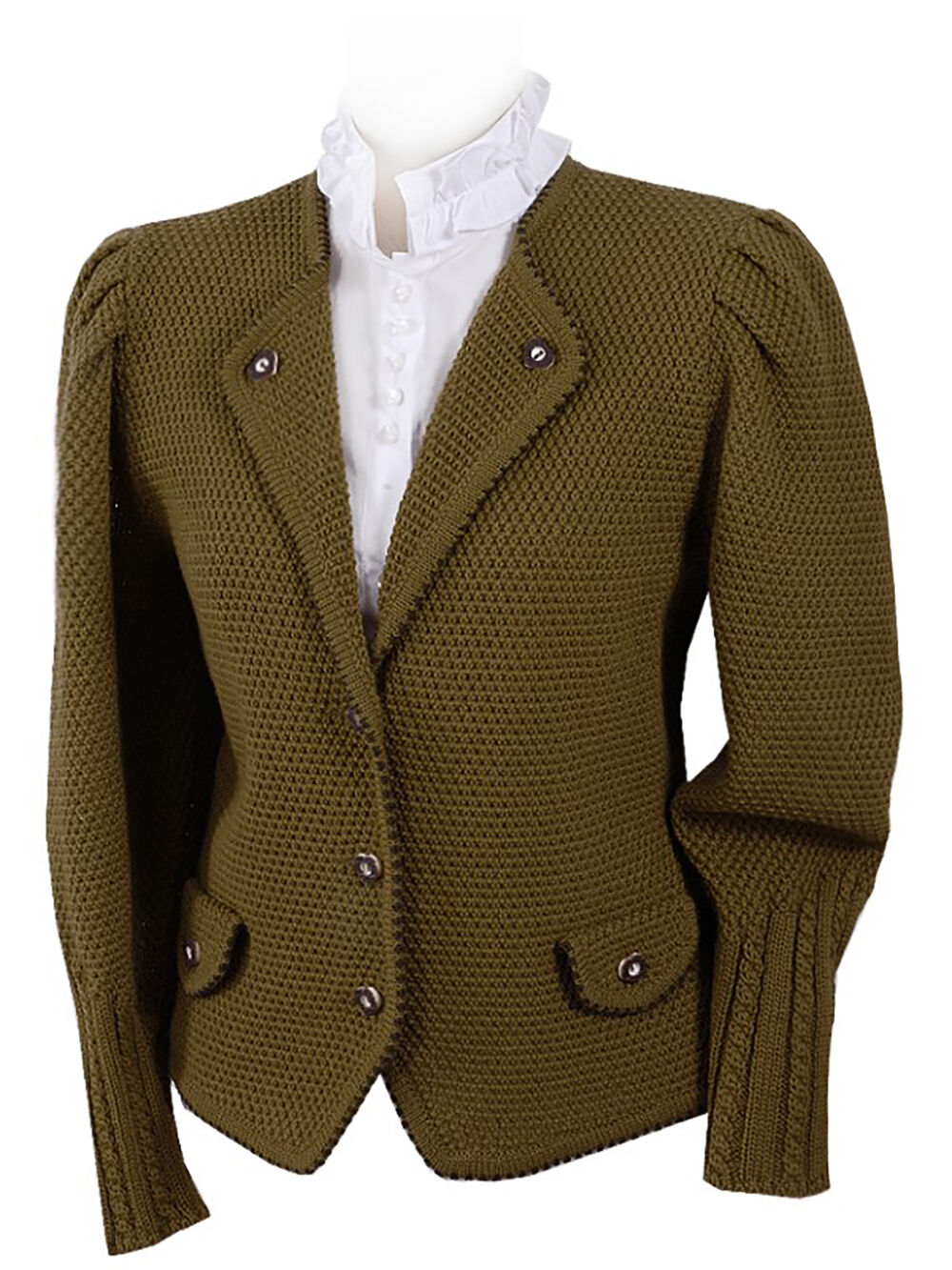 Trachtenstrickjacke Damen Dirndljacke MERINO SCHURWOLLE Braun Trachtenstrickjacke Damen Dirndljacke MERINO SCHURWOLLE Braun