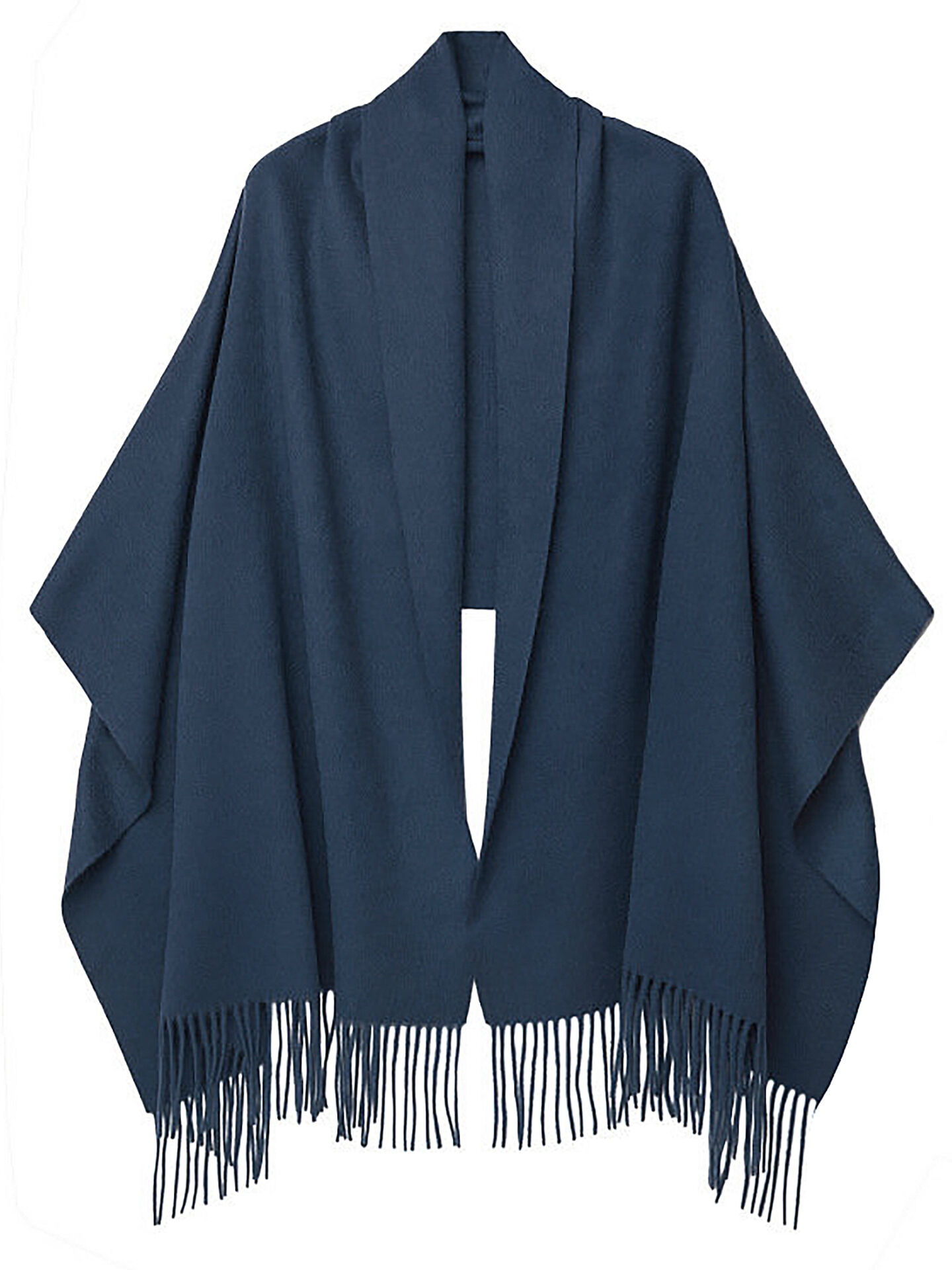 Pashmina Stola Kaschmir Umhang Cashmere Schal für Abendkleid Damen Blau Marine