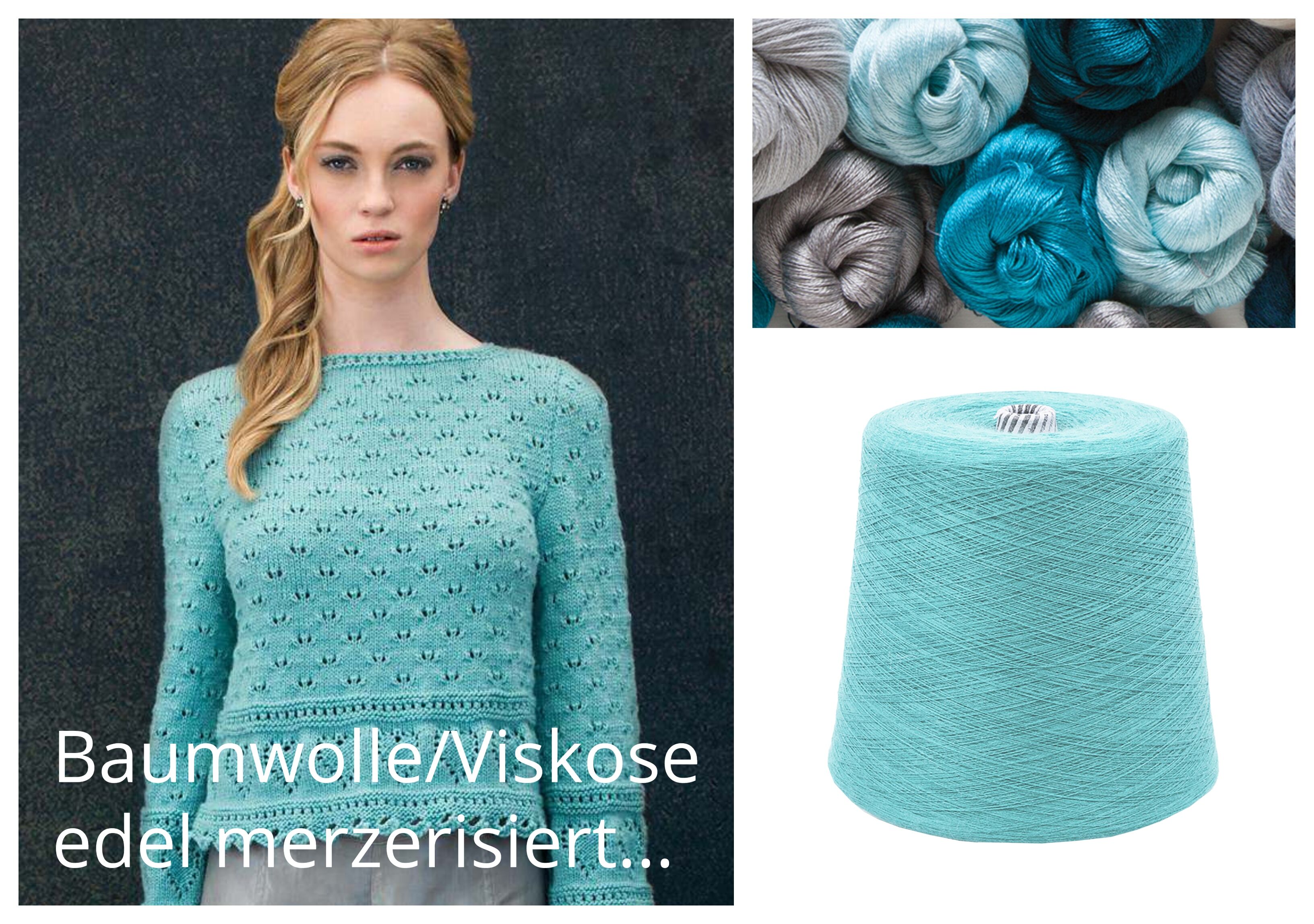 WOLLE zum STRICKEN BAUMWOLLE/VISKOSE Mix 1 KG Konen/1000 Gramm Türkis WOLLE zum STRICKEN BAUMWOLLE/VISKOSE Mix 1 KG Konen/1000 Gramm Türkis