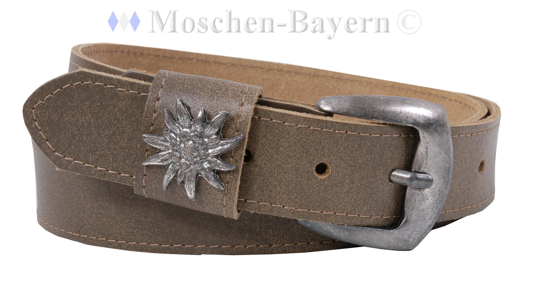 Trachtengürtel Edelweiß Dunkelbraun + Hellbraun + Schwarz Trachtengürtel Edelweiß Dunkelbraun + Hellbraun + Schwarz