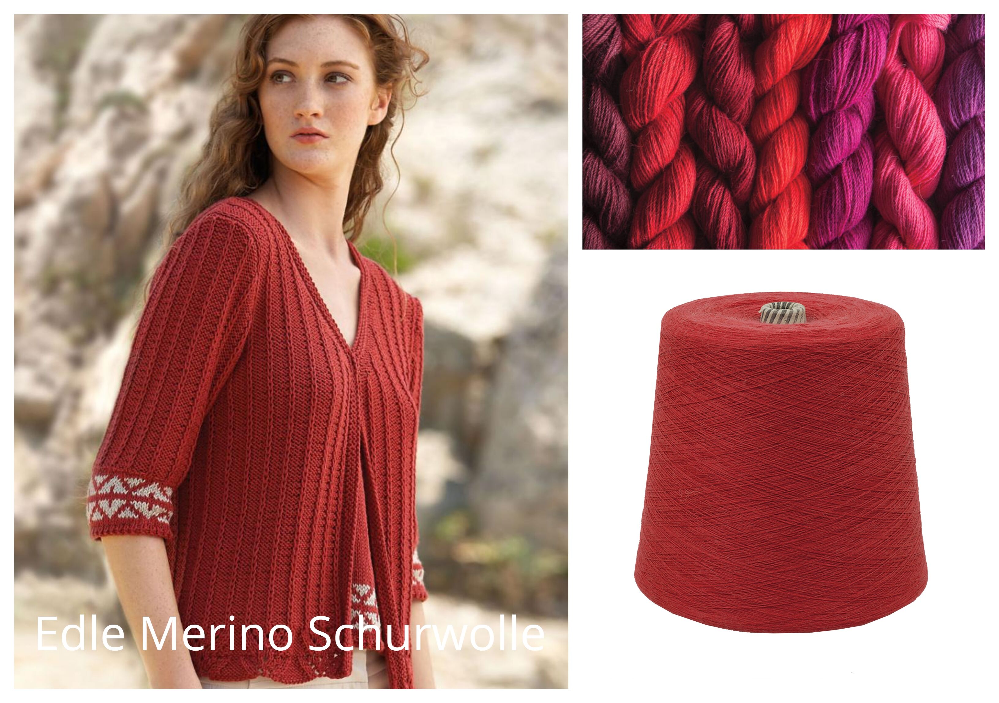 WOLLE zum STRICKEN MERINO-SCHURWOLLE 1 KG Konen/1000 Gramm Rot Koralle WOLLE zum STRICKEN MERINO-SCHURWOLLE 1 KG Konen/1000 Gramm Rot Koralle
