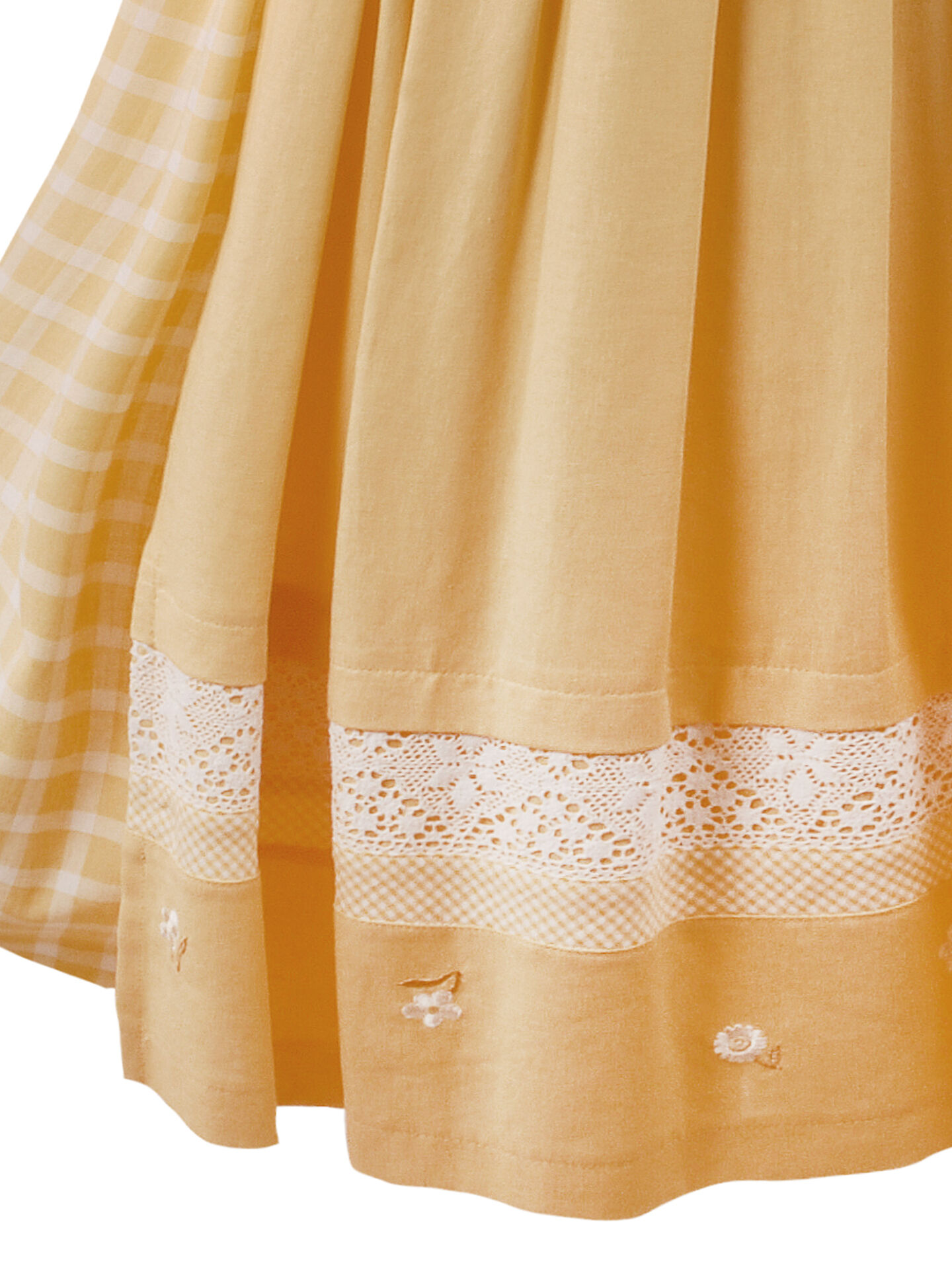 PREMIUM Trachten-Ensemble 3-teilig - Trachtenmieder + Trachtenrock + Trachtenbluse Gelb PREMIUM Trachten-Ensemble 3-teilig - Trachtenmieder + Trachtenrock + Trachtenbluse Gelb