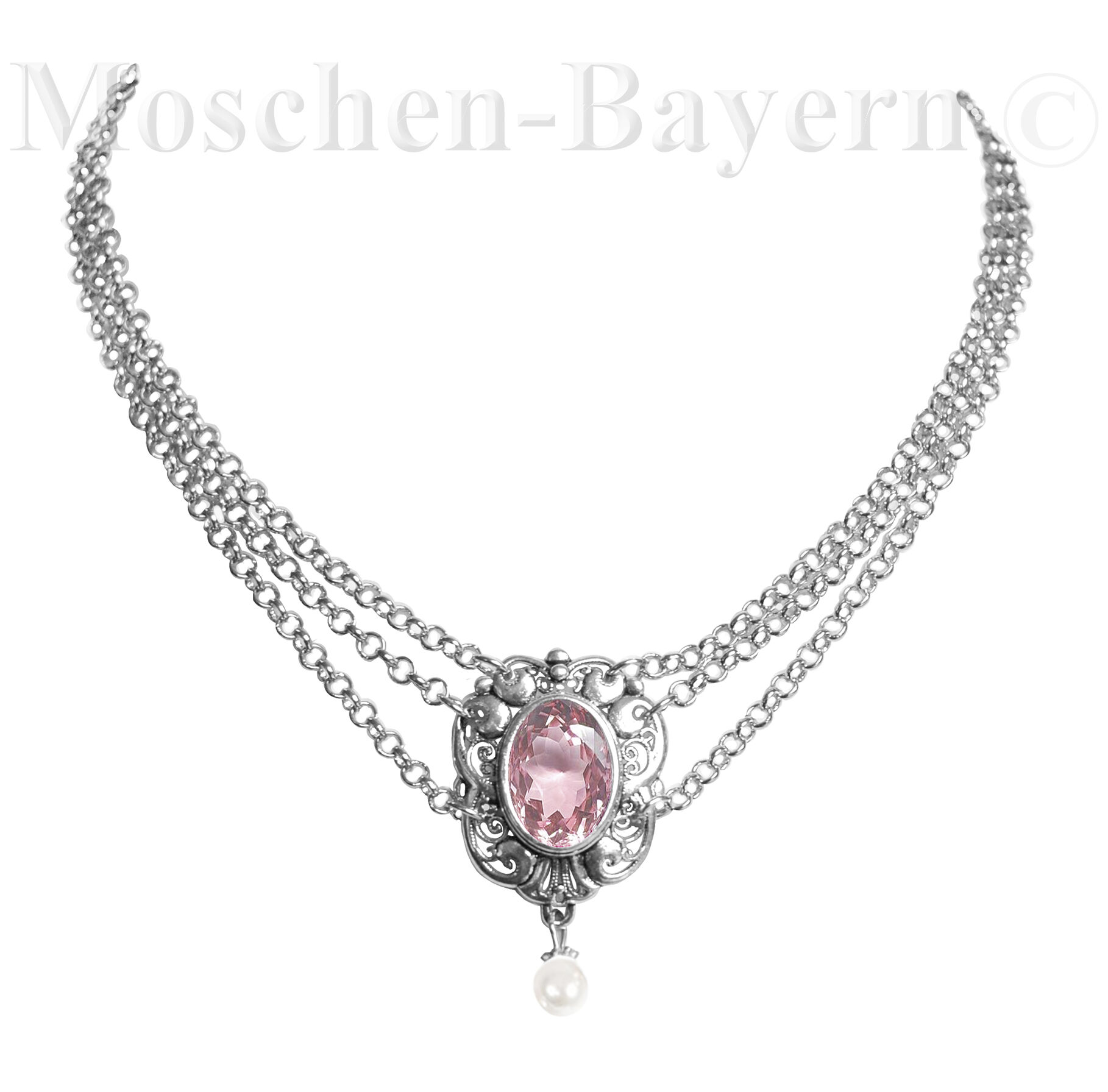 Kropfband Kropfkette mit Medaillon + Swarovski Kristall Kropfband Kropfkette mit Medaillon + Swarovski Kristall