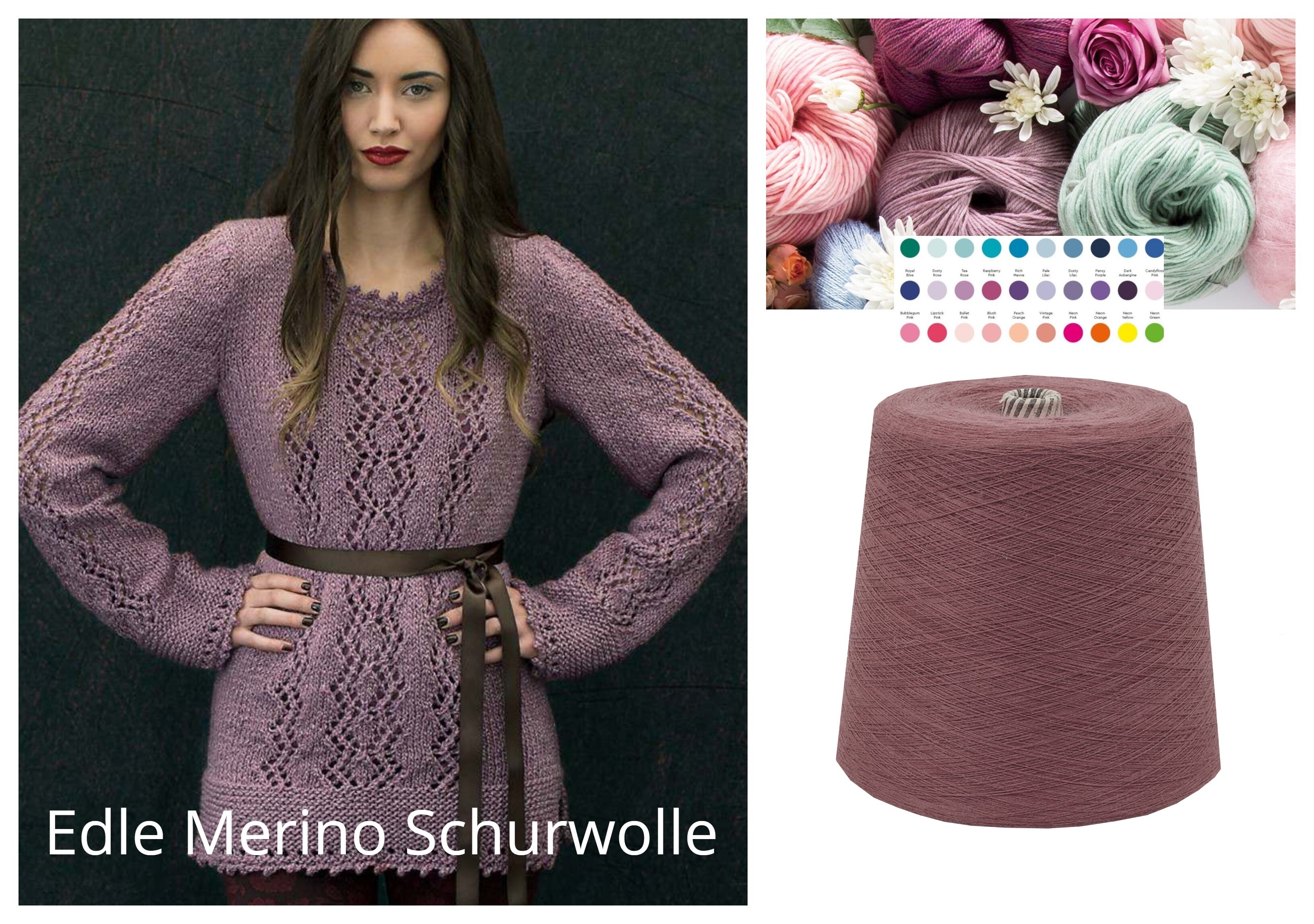 WOLLE zum STRICKEN MERINO-SCHURWOLLE 1 KG Konen/1000 Gramm Rosa Rosenholz WOLLE zum STRICKEN MERINO-SCHURWOLLE 1 KG Konen/1000 Gramm Rosa Rosenholz