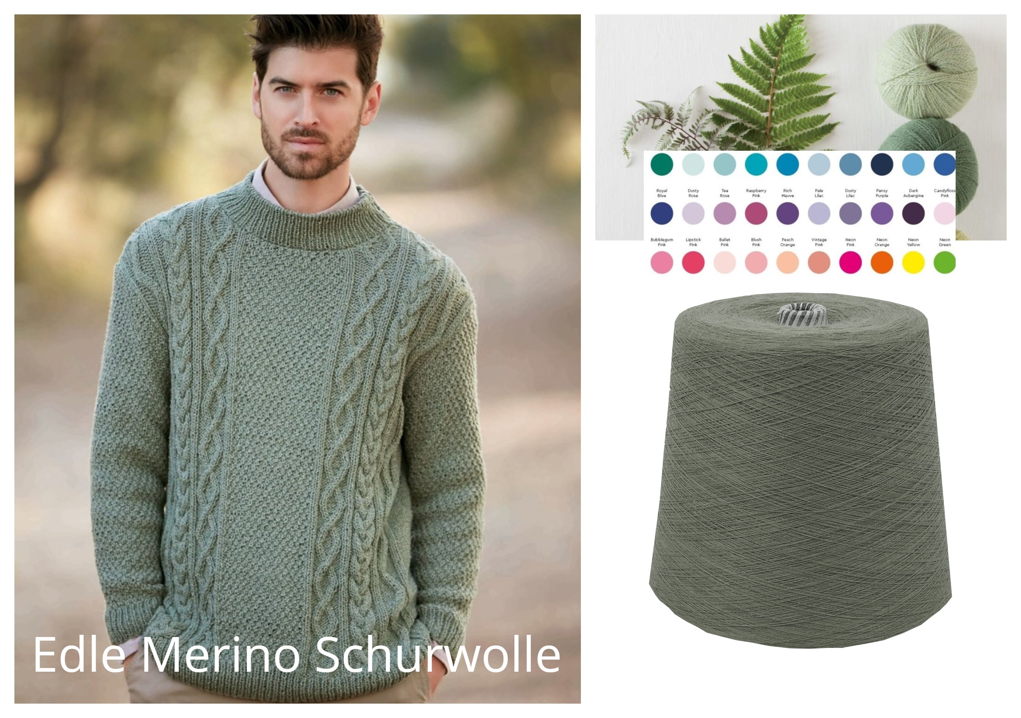 STRICKWOLLE - dicke SCHURWOLLE 1 KG Konen/1000 Gramm Grün Distel STRICKWOLLE - dicke SCHURWOLLE 1 KG Konen/1000 Gramm Grün Distel