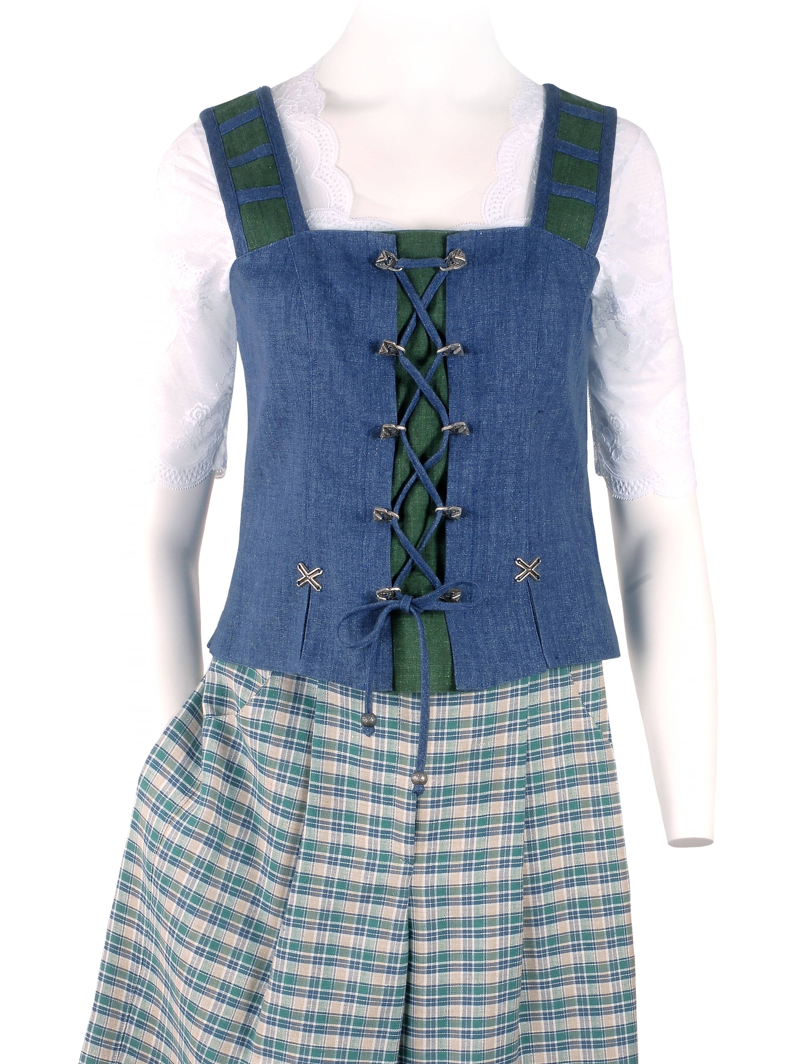 Trachtenmieder + Trachtenhose - Ensemble 100% Leinen Trachtenmieder + Trachtenhose - Ensemble 100% Leinen