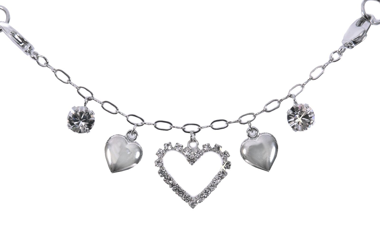 Charivari 3 Herzerl  Dirndlschmuck  Charivari 3 Herzerl  Dirndlschmuck