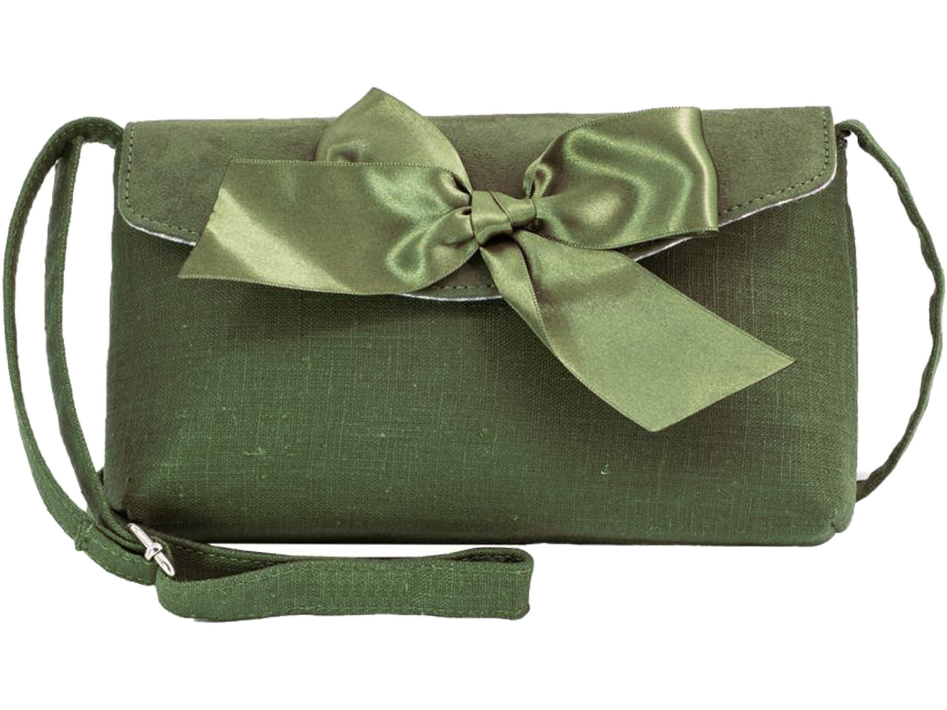 Trachtentasche Dirndltasche mit Schleife Grün Oliv