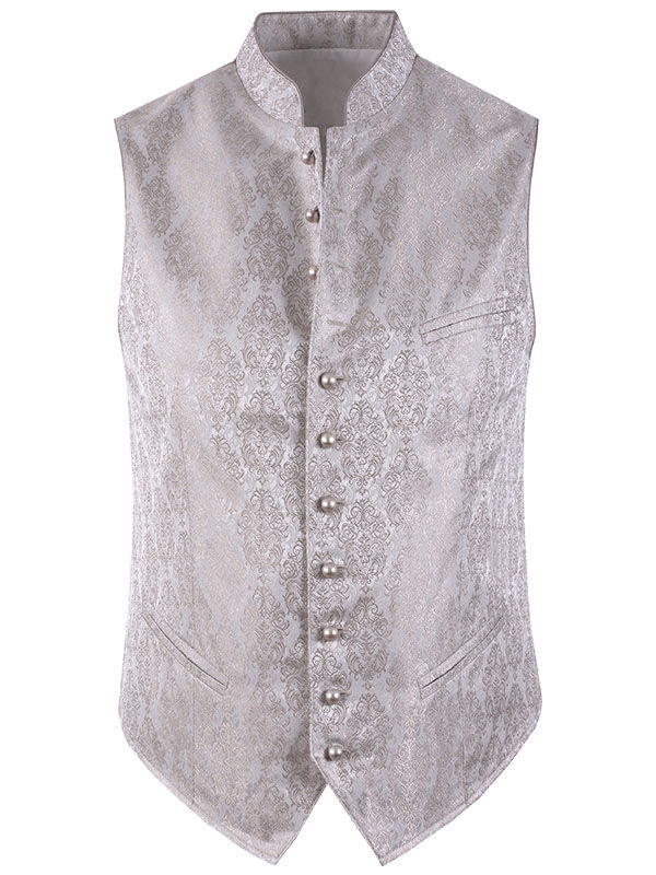 PREMIUM Trachtenweste Hochzeitsweste Herren Gilet Beige FESTLICH PREMIUM Trachtenweste Hochzeitsweste Herren Gilet Beige FESTLICH