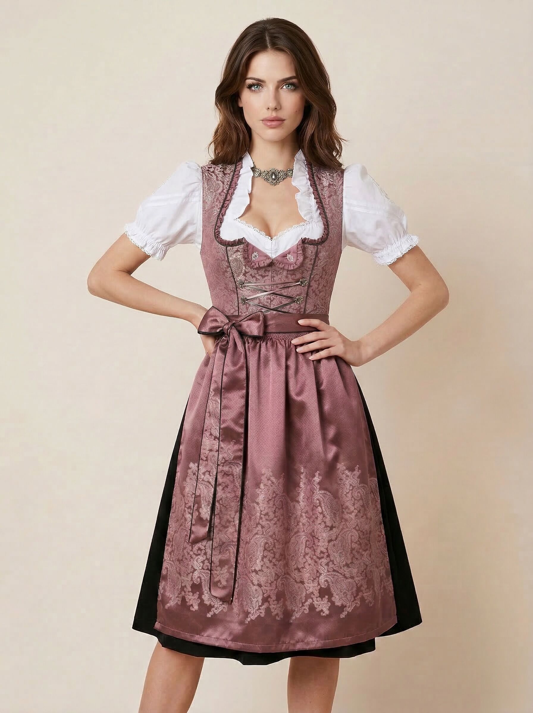 Midi-Dirndl Olivia Altrosa (70cm)