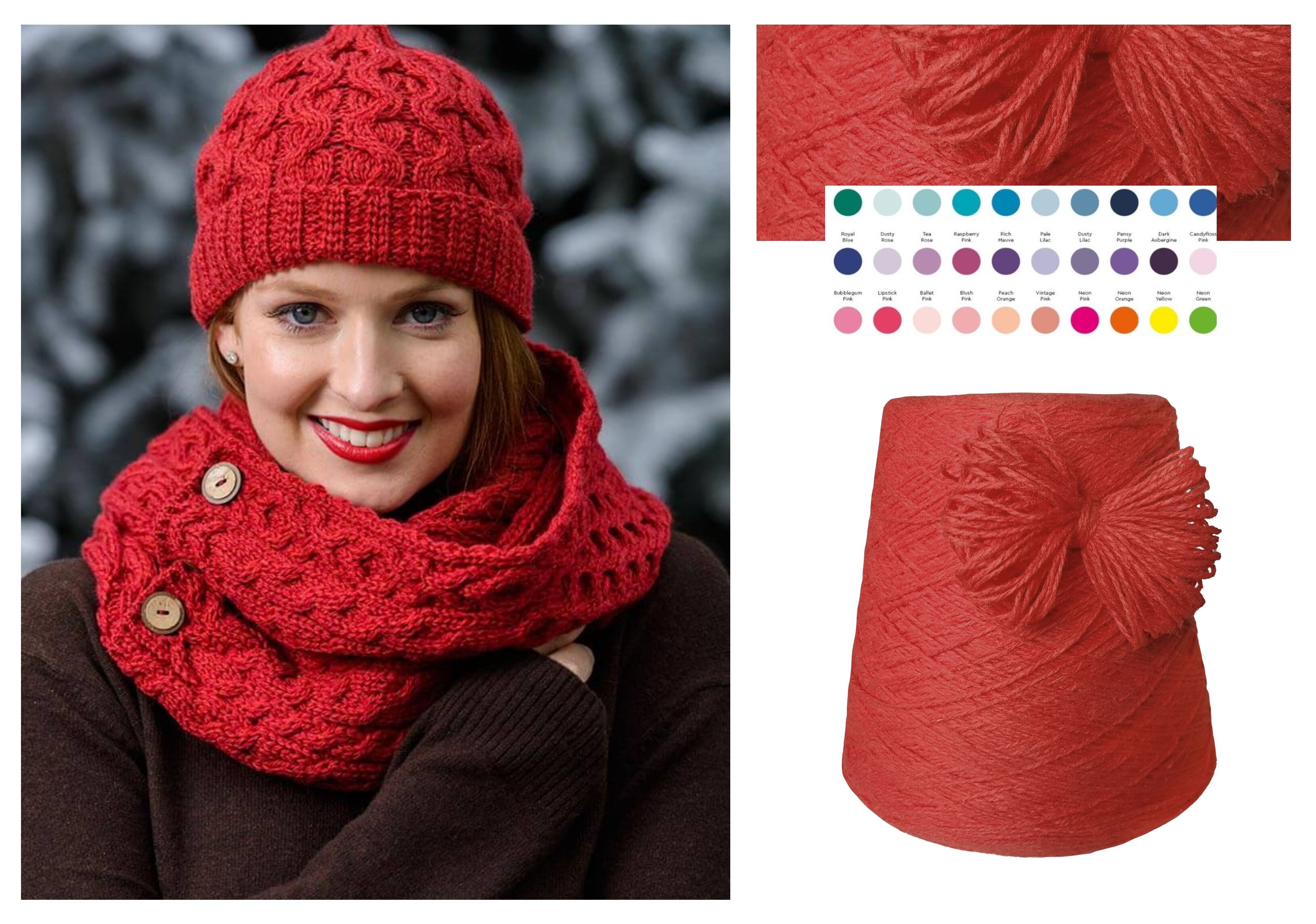 STRICKWOLLE - dicke SCHURWOLLE 1 KG Konen/1000 Gramm Rot STRICKWOLLE - dicke SCHURWOLLE 1 KG Konen/1000 Gramm Rot