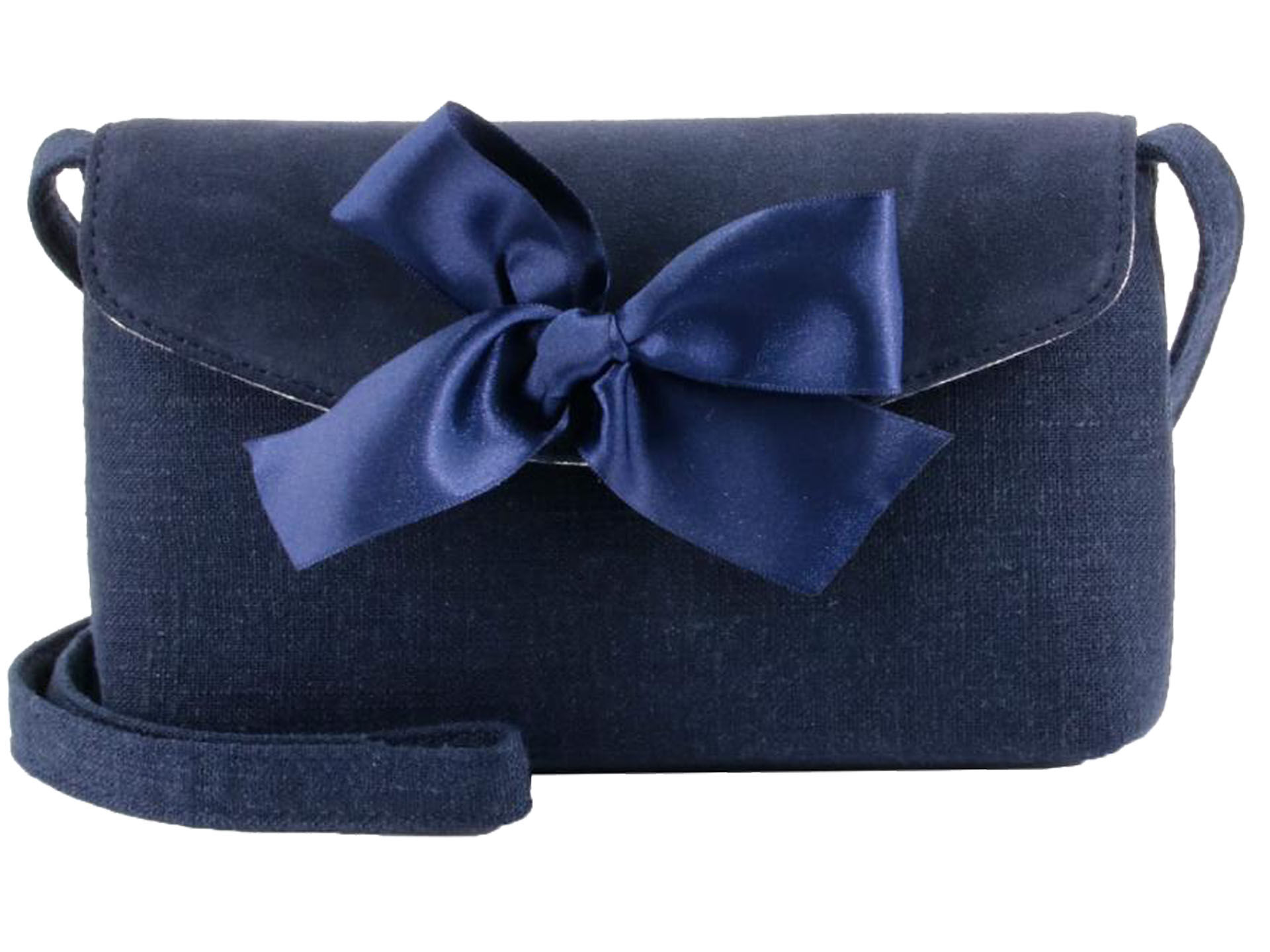 Trachtentasche Dirndltasche mit Schleife Marineblau