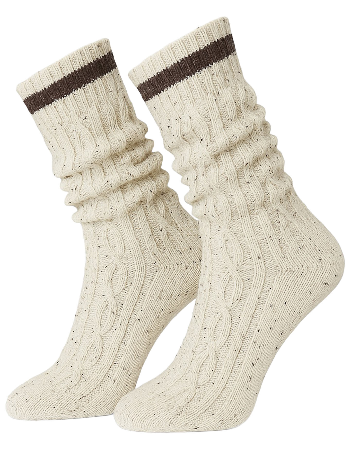 Trachtensocken Herren kurz Natur-Braun  Trachtensocken Herren kurz Natur-Braun