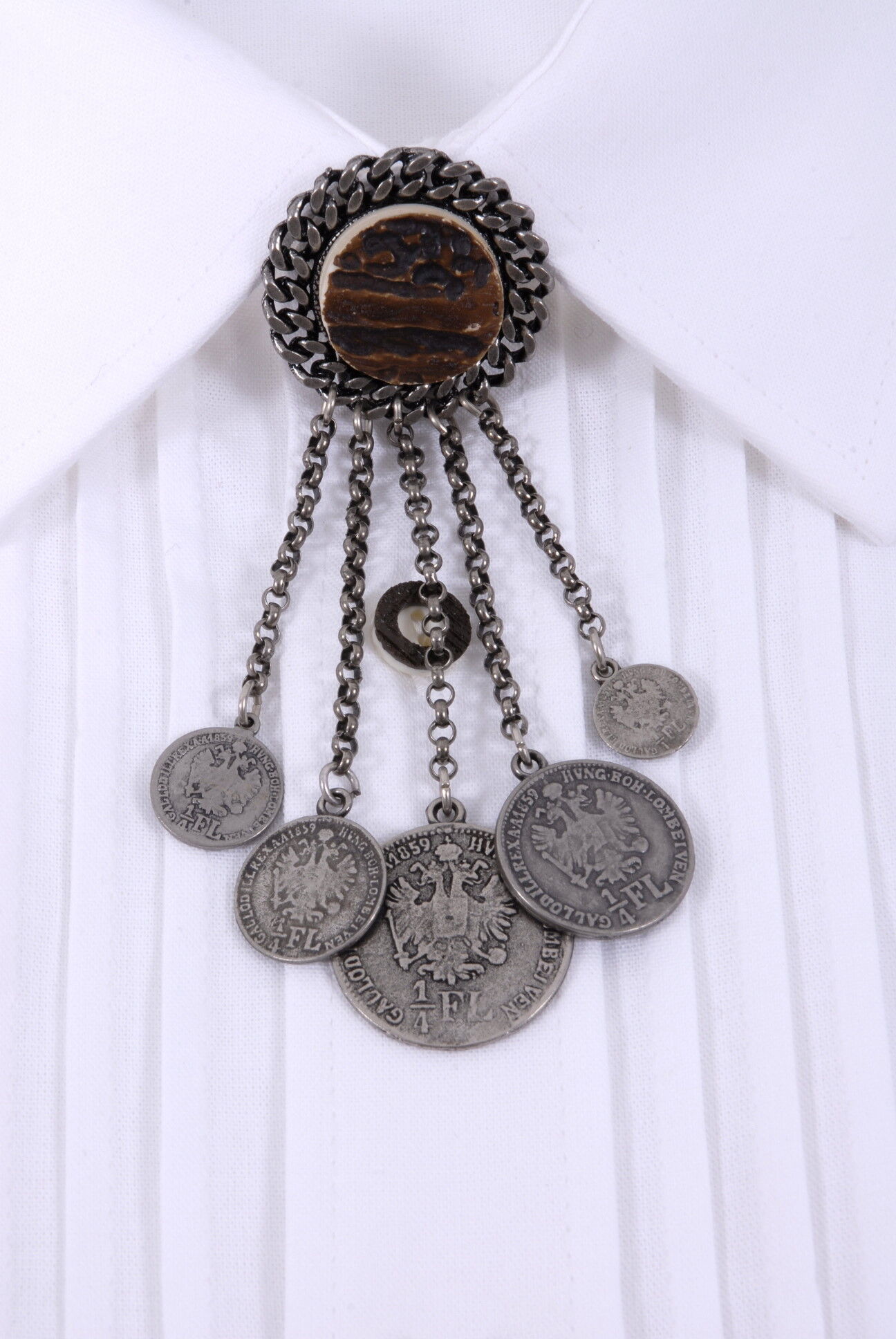 Kragenspange Herren Trachtenspange Münzen Kragenspange Herren Trachtenspange Münzen