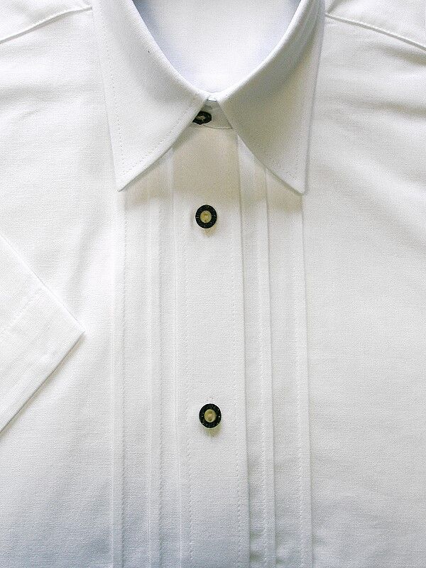 Trachtenhemd Herren Weiß Biesen-Hemd Kurzarm Trachtenhemd Herren Weiß Biesen-Hemd Kurzarm