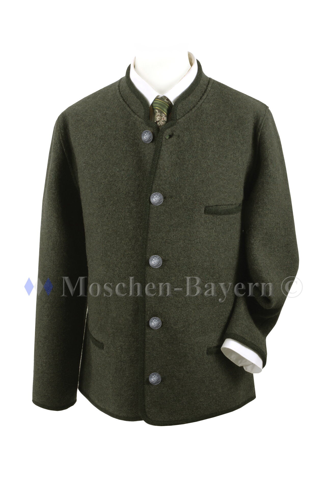 PREMIUM Trachtenjanker Walkjacke Herren Walkjanker Grün 100% Schurwolle PREMIUM Trachtenjanker Walkjacke Herren Walkjanker Grün 100% Schurwolle