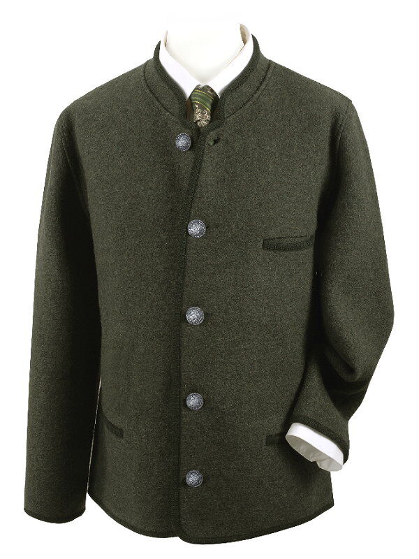 PREMIUM Trachtenjanker Walkjacke Herren Walkjanker Grün 100% Schurwolle PREMIUM Trachtenjanker Walkjacke Herren Walkjanker Grün 100% Schurwolle
