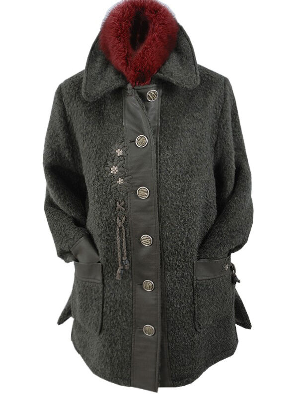 PREMIUM Trachtenjanker Mohair Outdoor-Jacke Damen Lodengrün PREMIUM Trachtenjanker Mohair Outdoor-Jacke Damen Lodengrün