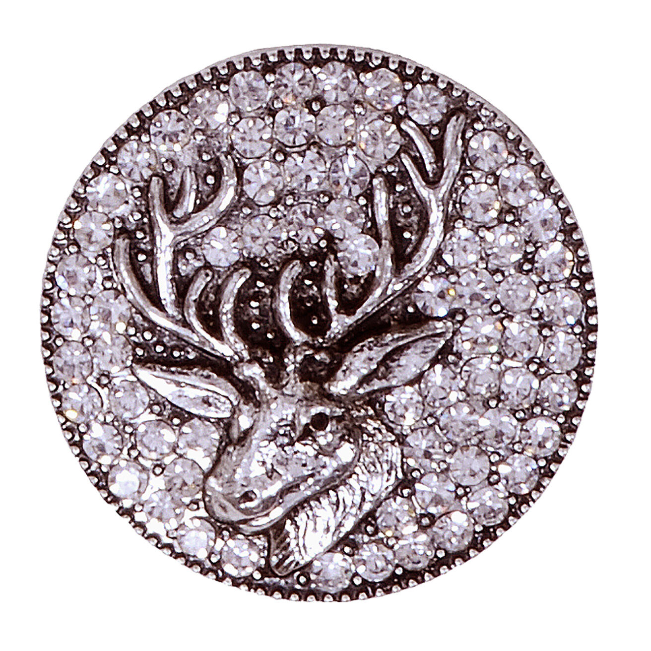 Trachtenanstecker Brosche Magnet - Hirsch Glitzertaler Trachtenanstecker Brosche Magnet - Hirsch Glitzertaler
