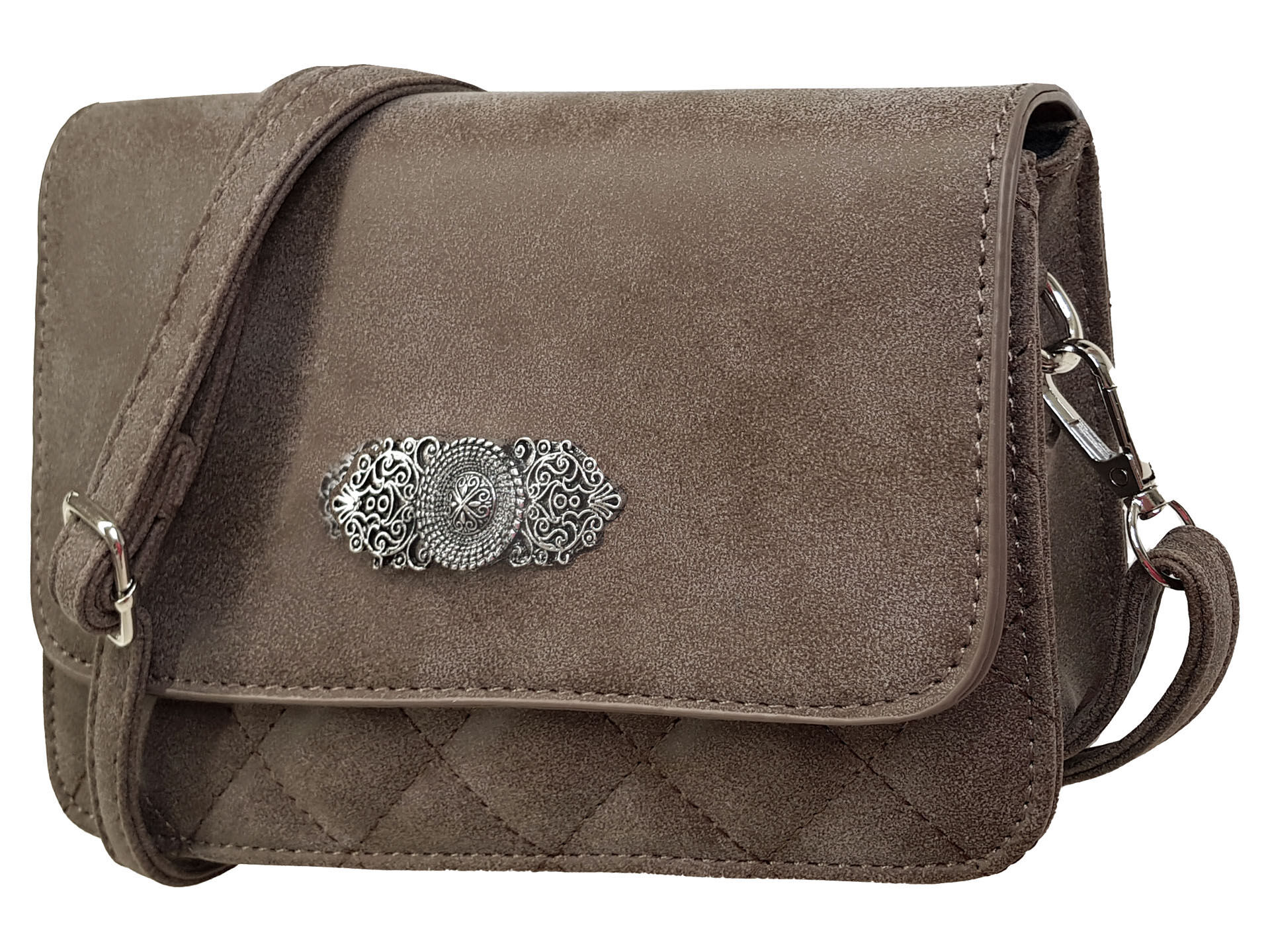Trachtentasche - Dirndltasche Ornament Braun