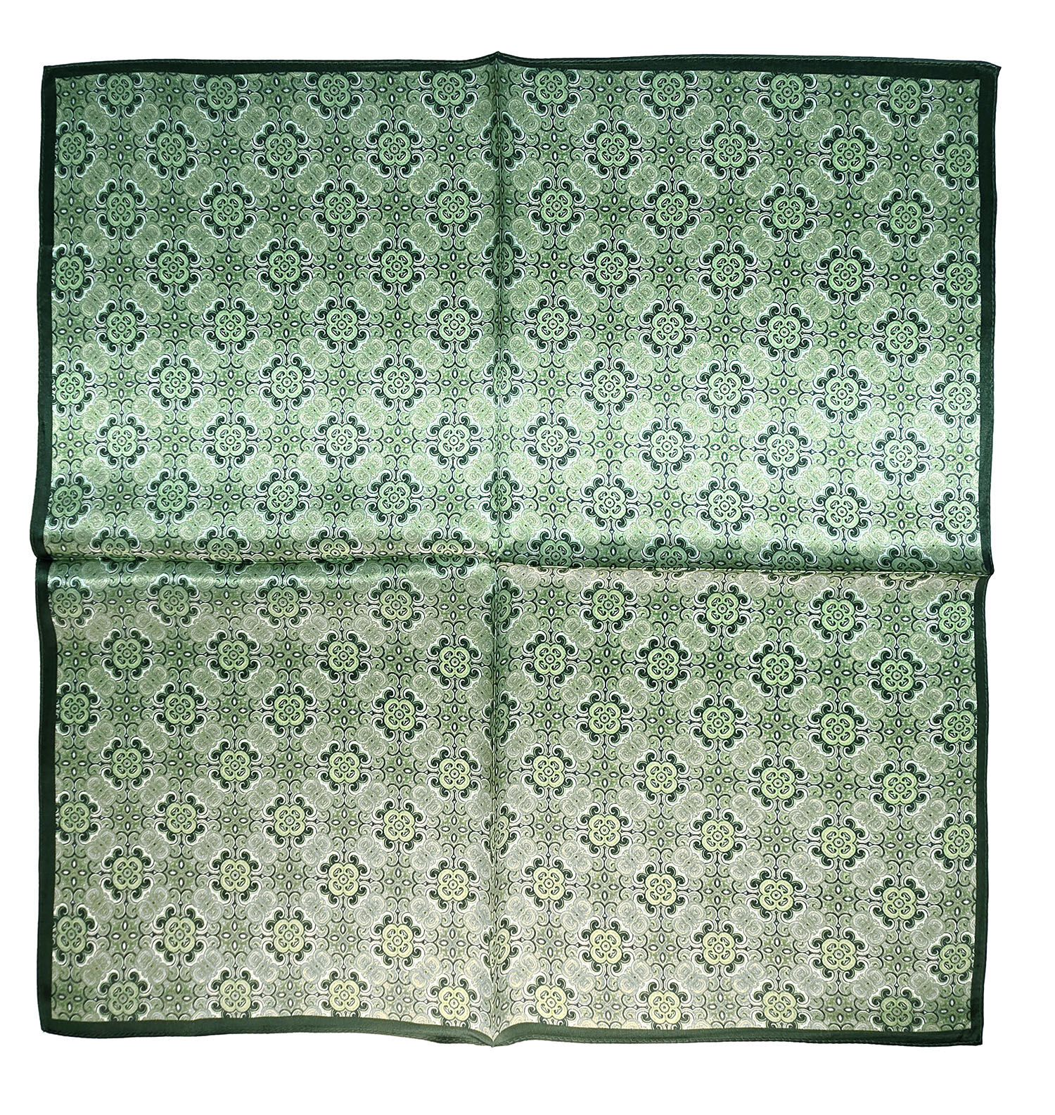 Seidenhalstuch Monaco Damen Herren Nickituch 100% Seide Grün