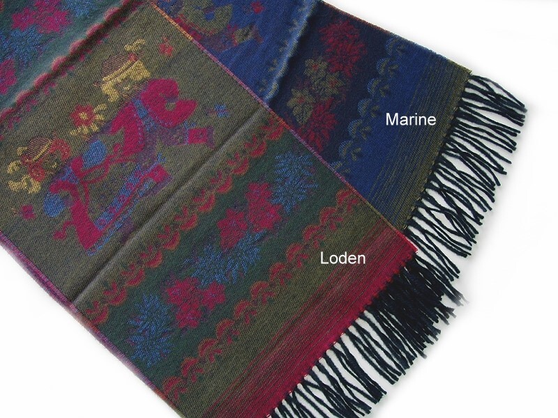 Trachtenschal im Folklore-Design