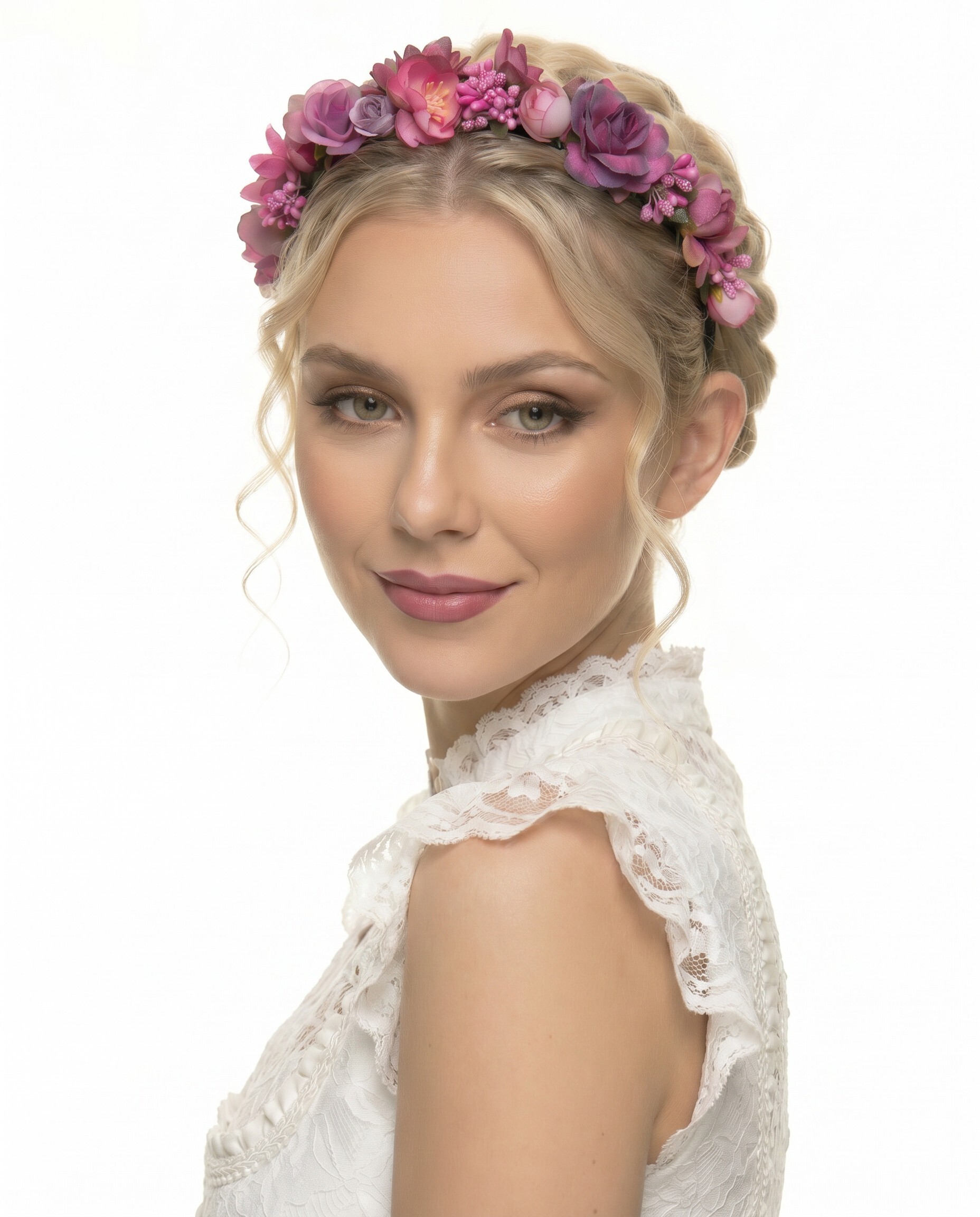 Haarreif Blumenreif Tina schmal