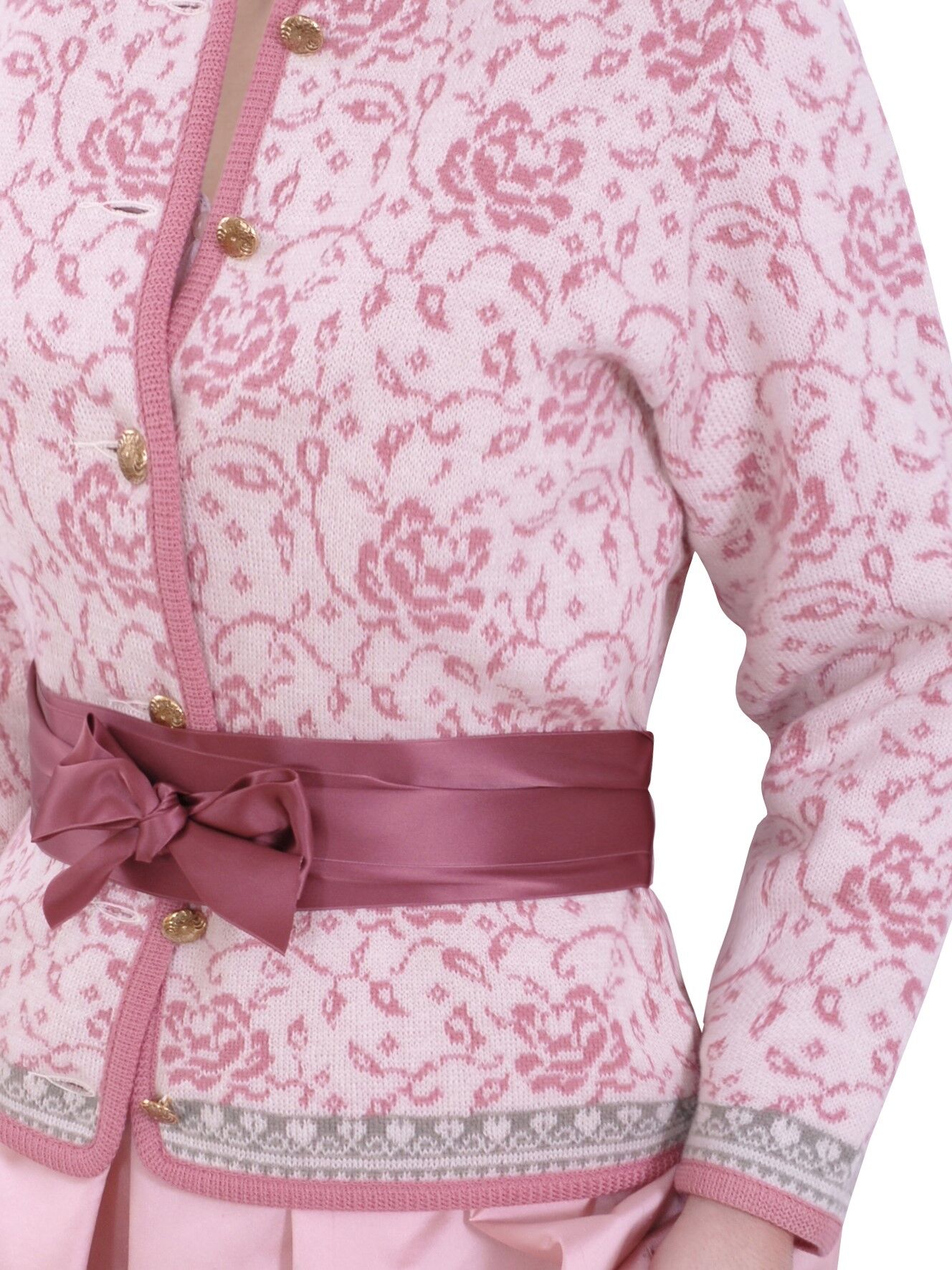 PREMIUM Trachtenstrickjacke Damen Dirndljacke MERINO SCHURWOLLE - festlich + Hochzeit Creme Rosa PREMIUM Trachtenstrickjacke Damen Dirndljacke MERINO SCHURWOLLE - festlich + Hochzeit Creme Rosa