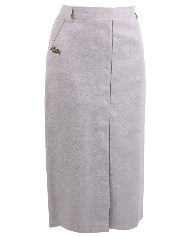 Trachtenrock Damen klassischer Leinenrock Kniebedeckt Beige Trachtenrock Damen klassischer Leinenrock Kniebedeckt Beige