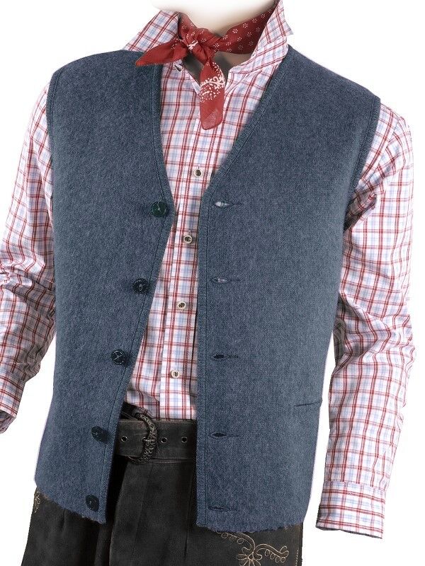 Trachtenstrickweste Herren 100% Schurwolle Trachtenweste diverse Farben