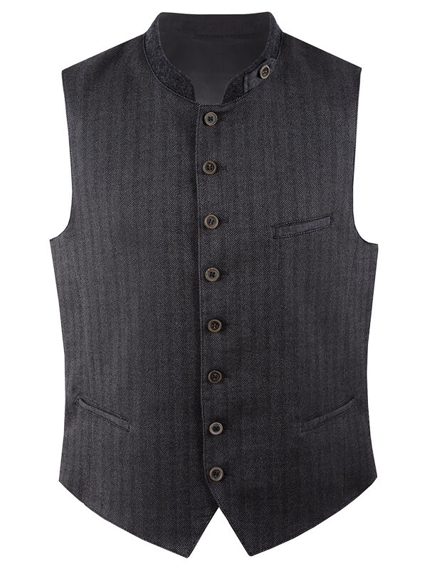 Klassische Trachtenweste Herrenweste Gilet Anthrazit Klassische Trachtenweste Herrenweste Gilet Anthrazit
