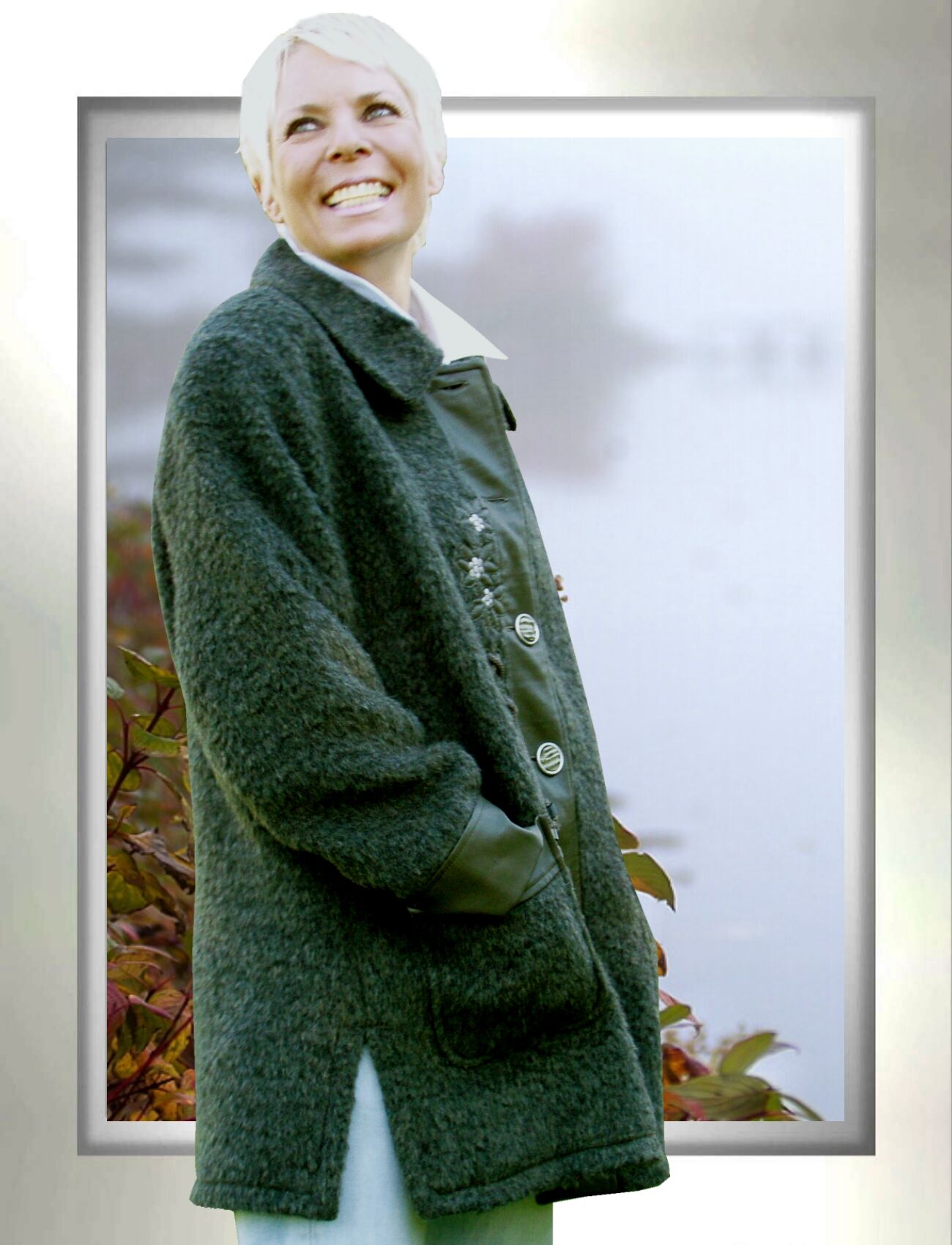 PREMIUM Trachtenjanker Mohair Outdoor-Jacke Damen Lodengrün PREMIUM Trachtenjanker Mohair Outdoor-Jacke Damen Lodengrün
