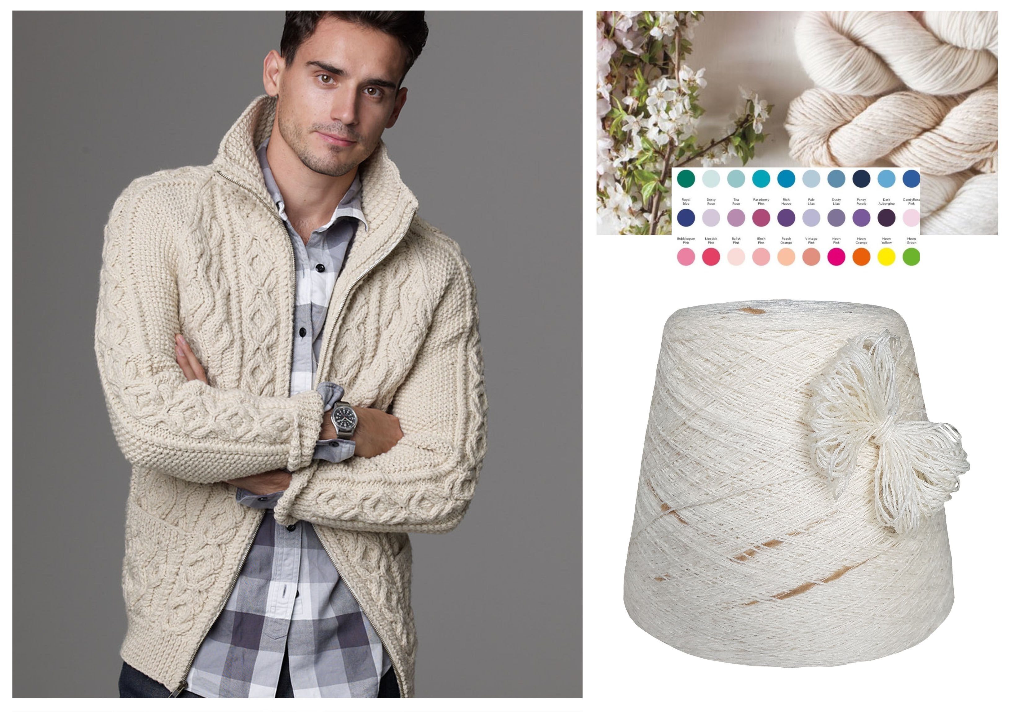 PREMIUM STRICKWOLLE - SCHURWOLLE-TWEED - 1 KG Konen/1000 Gramm Natur/Braun PREMIUM STRICKWOLLE - SCHURWOLLE-TWEED - 1 KG Konen/1000 Gramm Natur/Braun