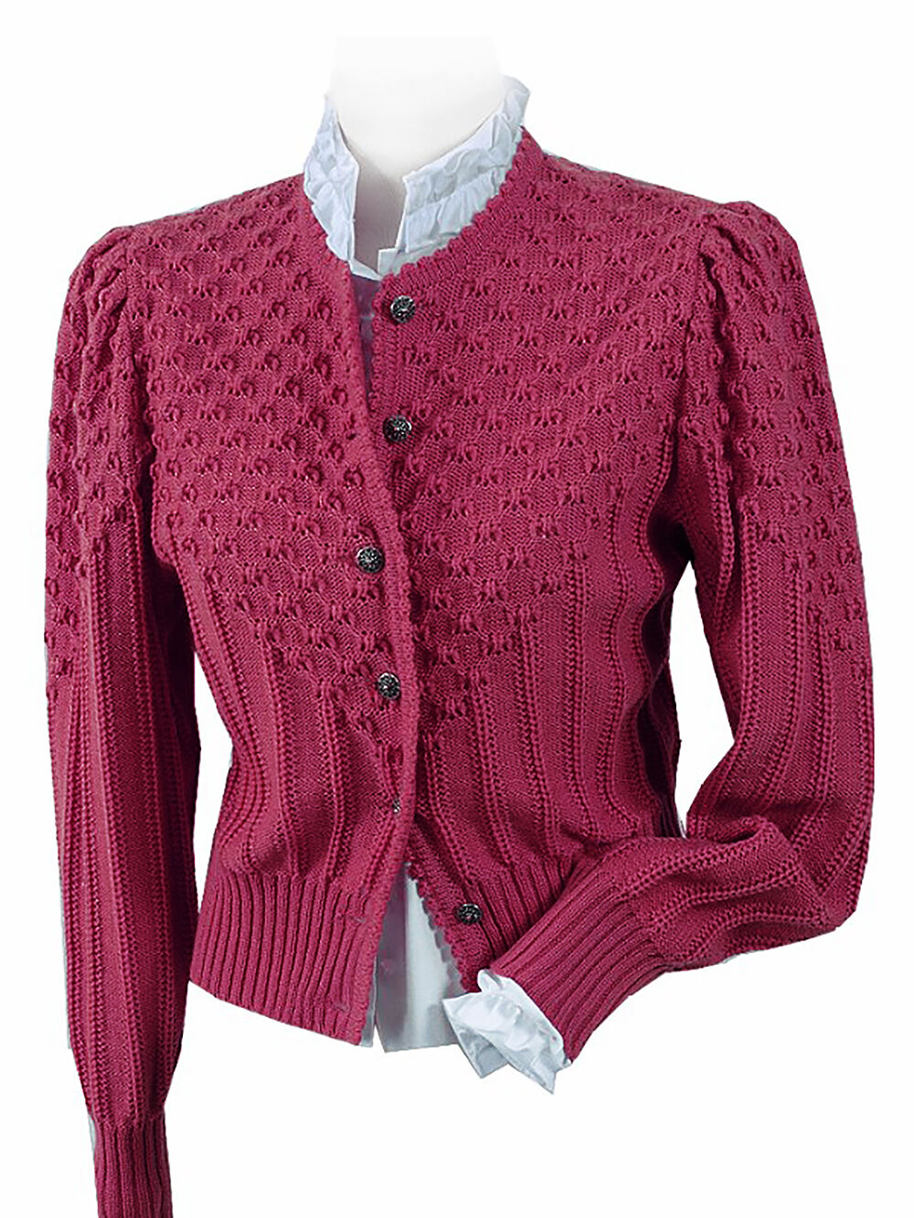 Trachtenstrickjacke Damen Dirndljacke MERINO SCHURWOLLE Pink Erika Trachtenstrickjacke Damen Dirndljacke MERINO SCHURWOLLE Pink Erika