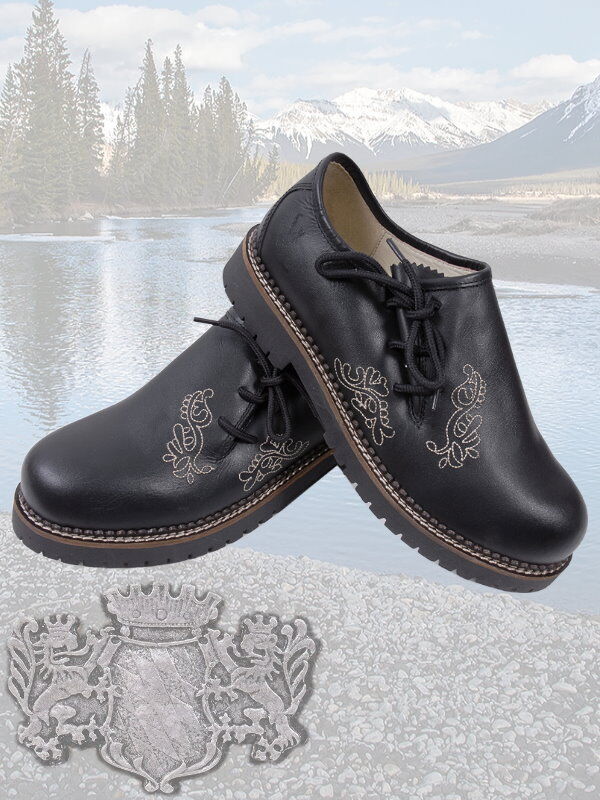 Trachtenschuh-Haferl-schwarz-bestickt-Marius-front-aufm Trachtenschuh-Haferl-schwarz-bestickt-Marius-front-aufm