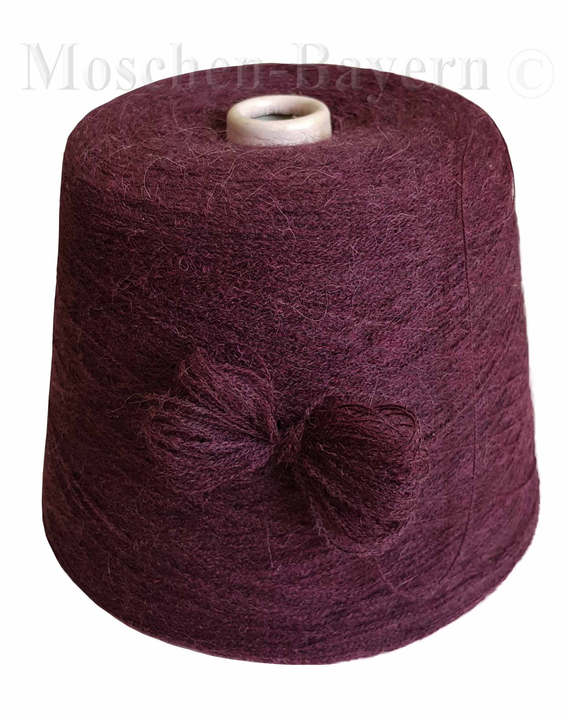 PREMIUM MOHAIR/SCHURWOLLE/Mix - STRICKWOLLE - 1 Konen/800 Gramm Weinrot Boreauxe PREMIUM MOHAIR/SCHURWOLLE/Mix - STRICKWOLLE - 1 Konen/800 Gramm Weinrot Boreauxe