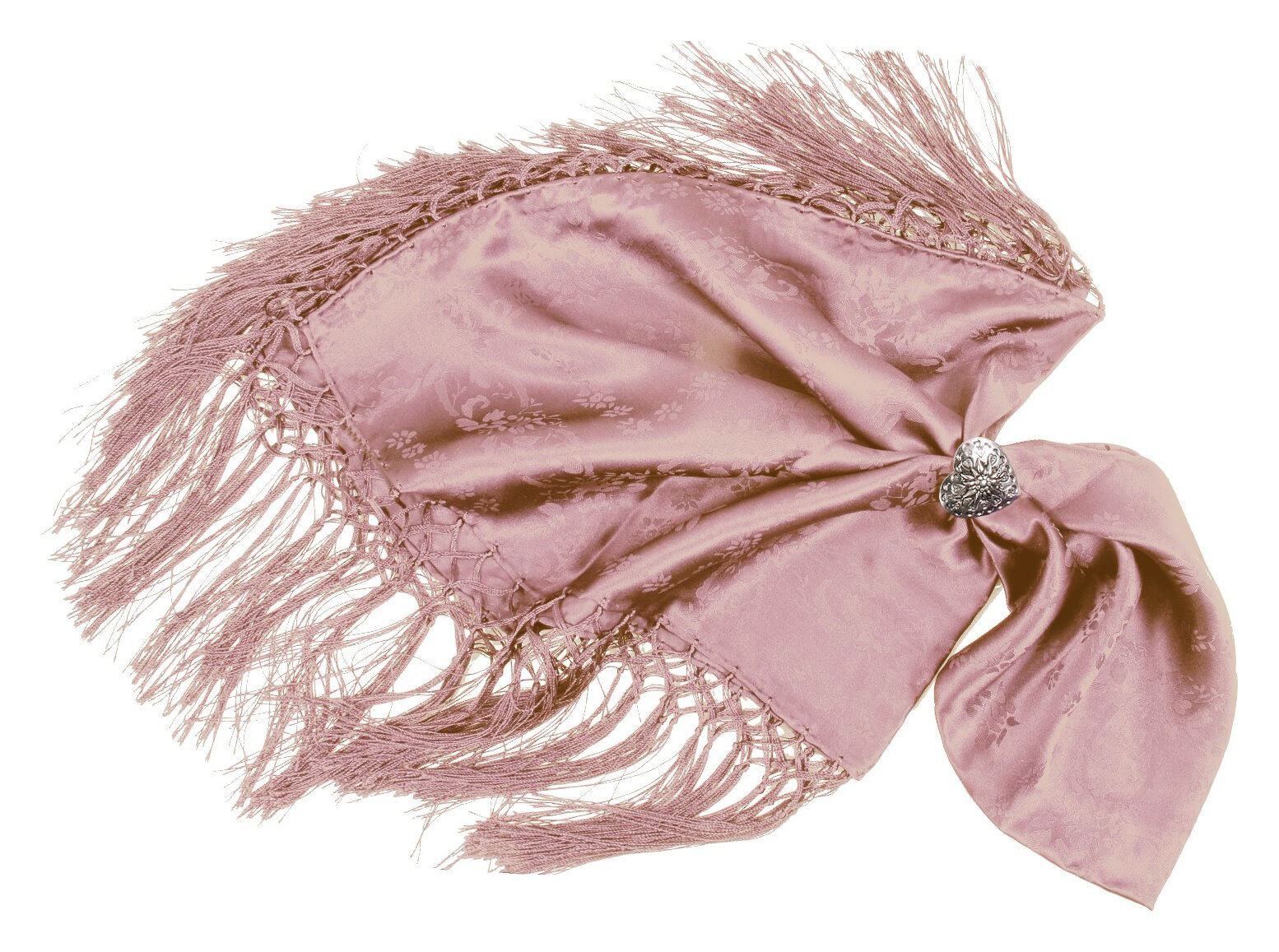 Trachtentuch Dirndltuch Seidentuch 100% Seide Rosa Trachtentuch Dirndltuch Seidentuch 100% Seide Rosa