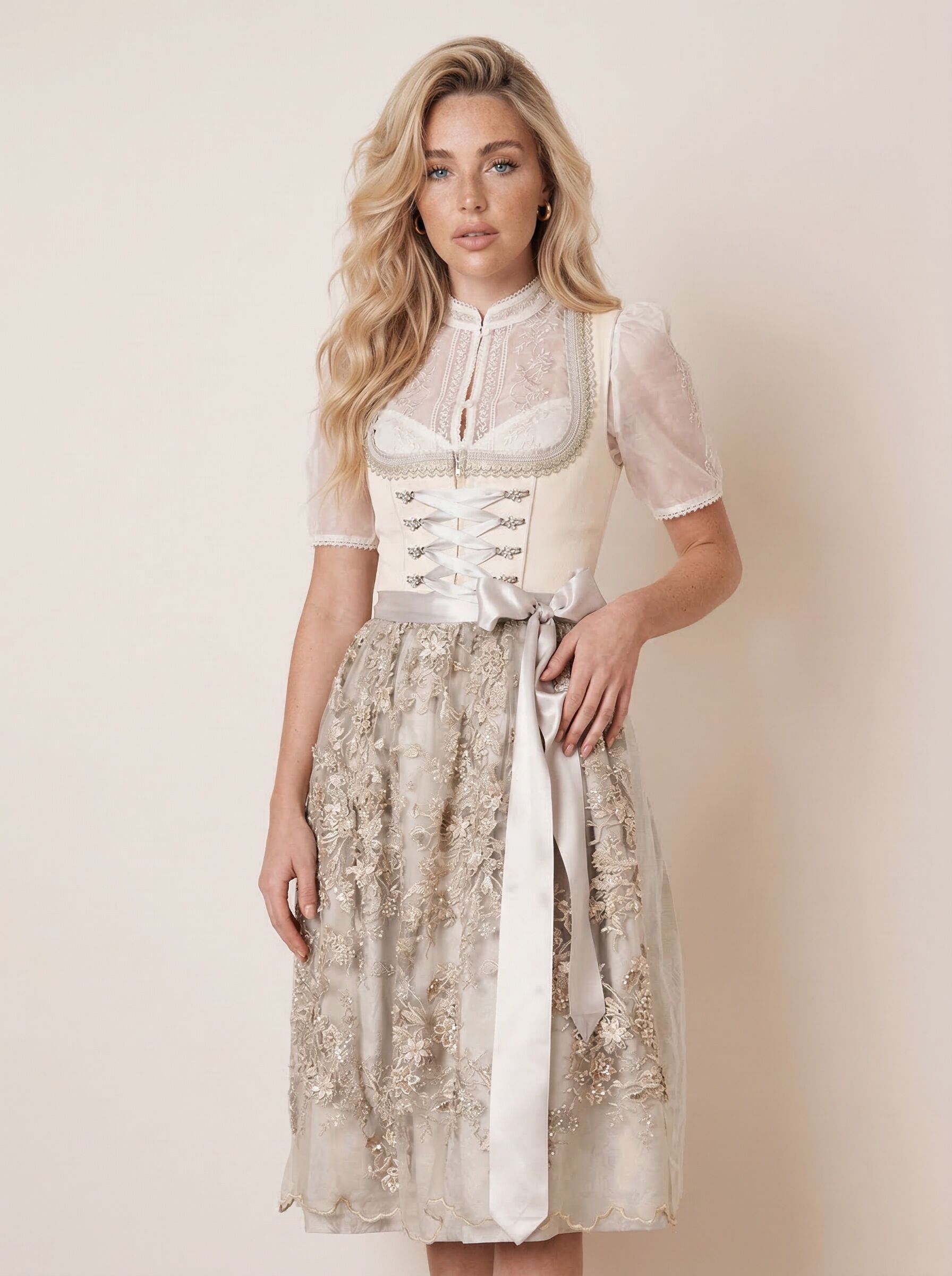 Midi-Dirndl Rosa (70cm)